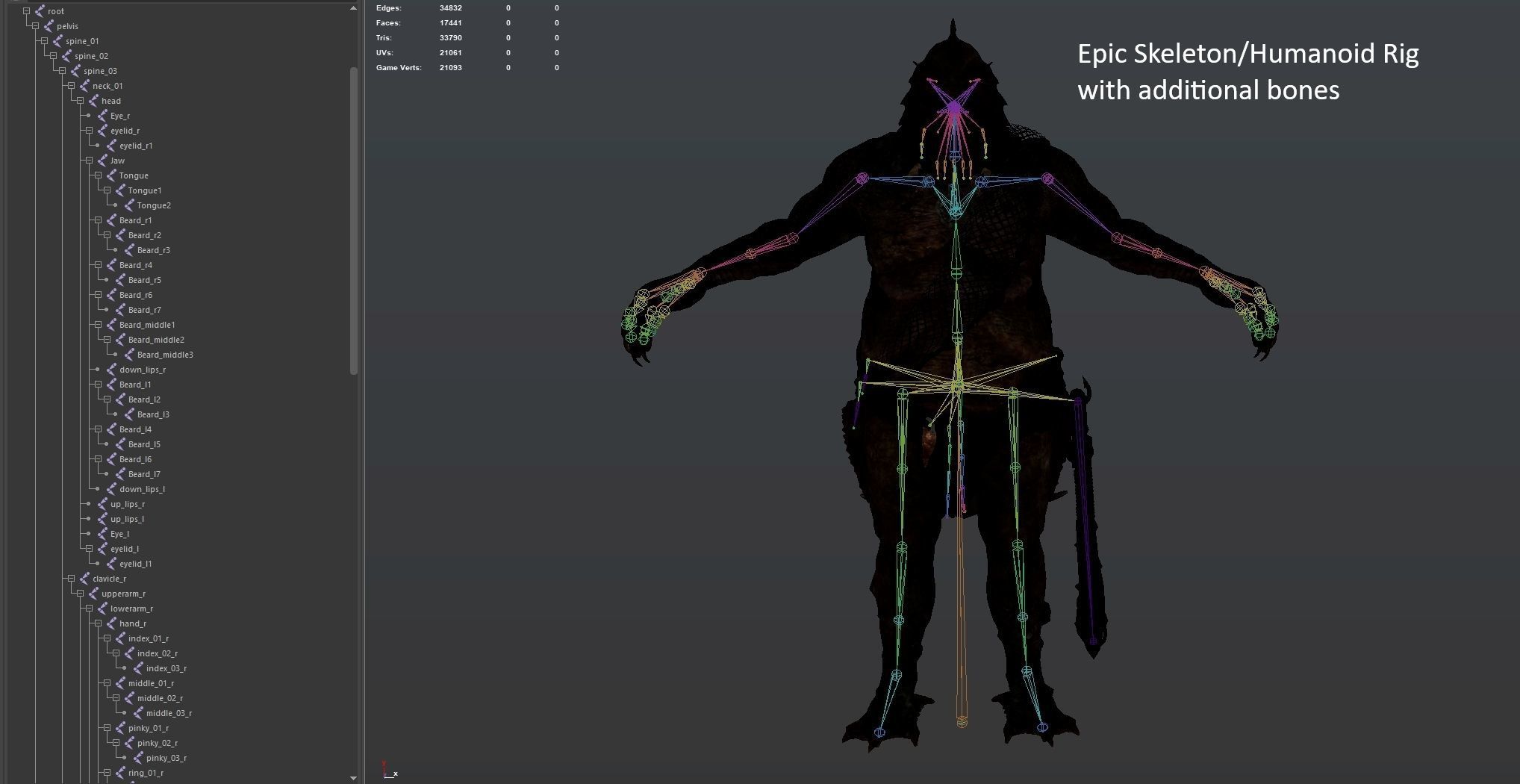 SeaMonster Low-poly 3D model_24