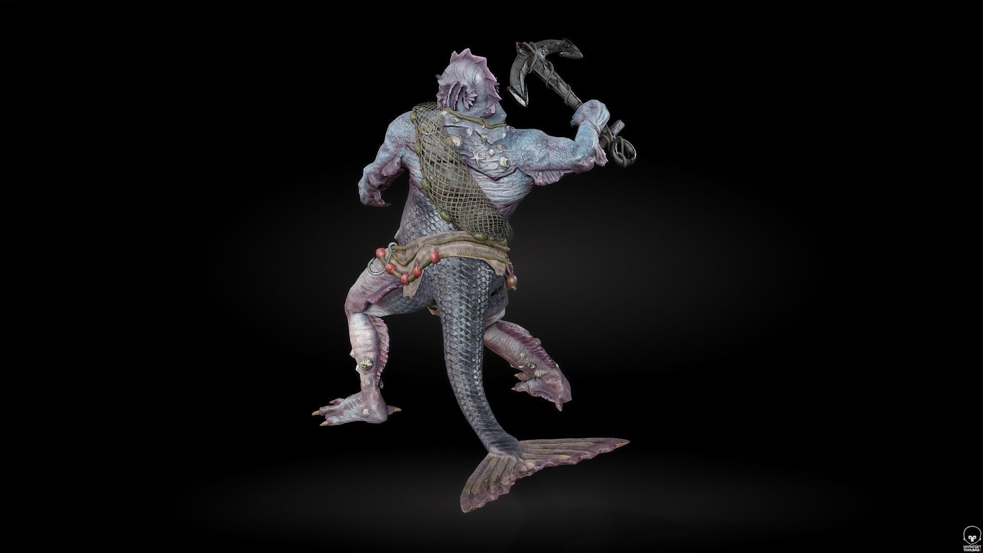 SeaMonster Low-poly 3D model_16