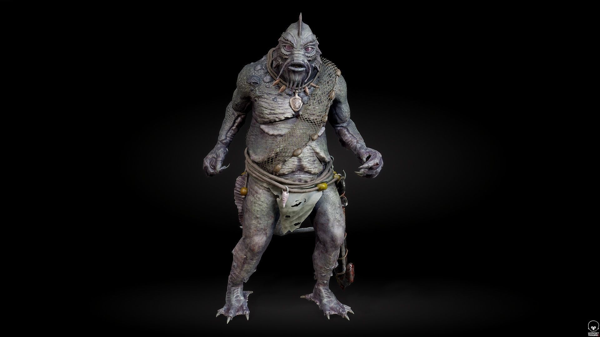 SeaMonster Low-poly 3D model_17