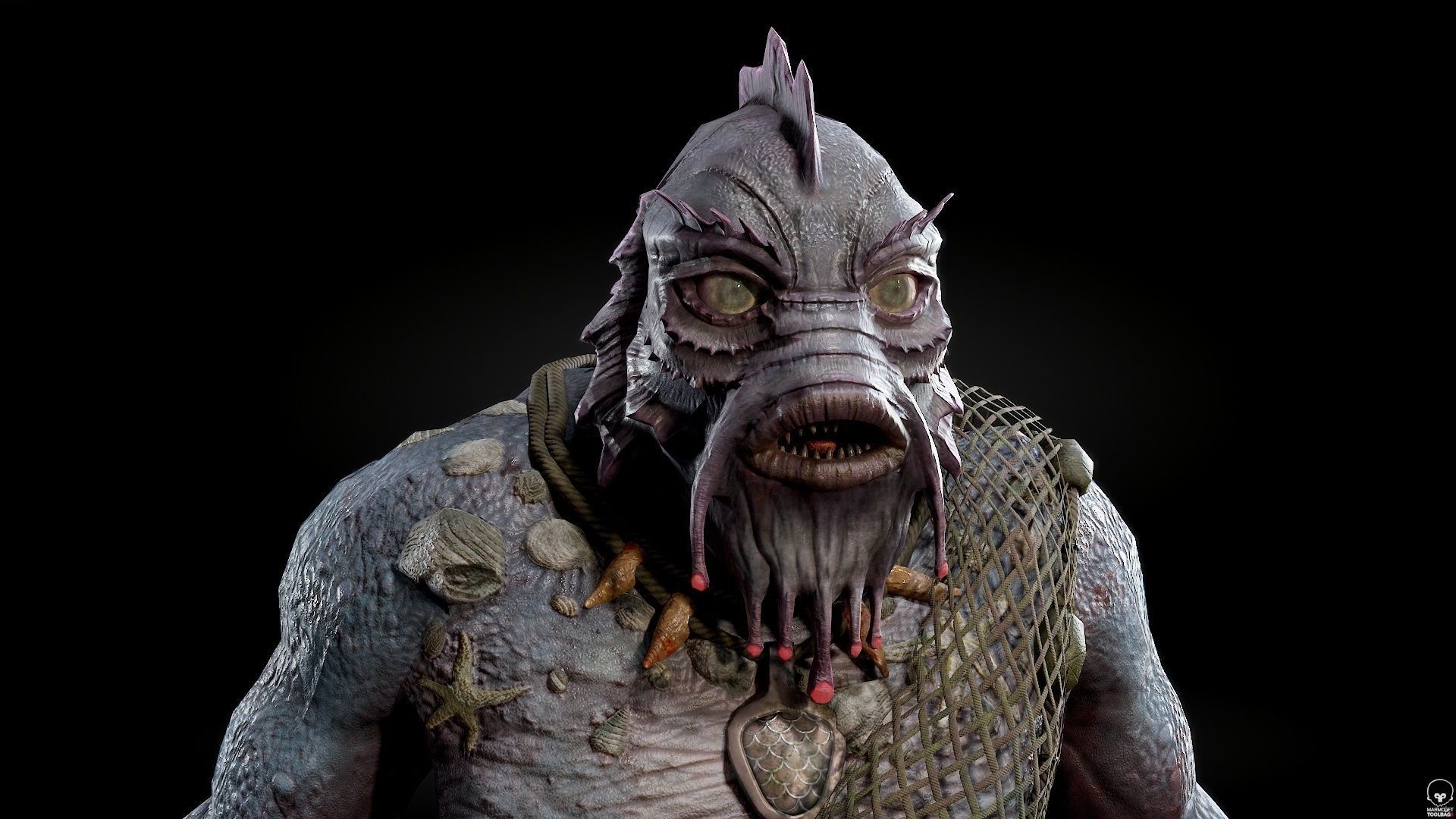 SeaMonster Low-poly 3D model_21