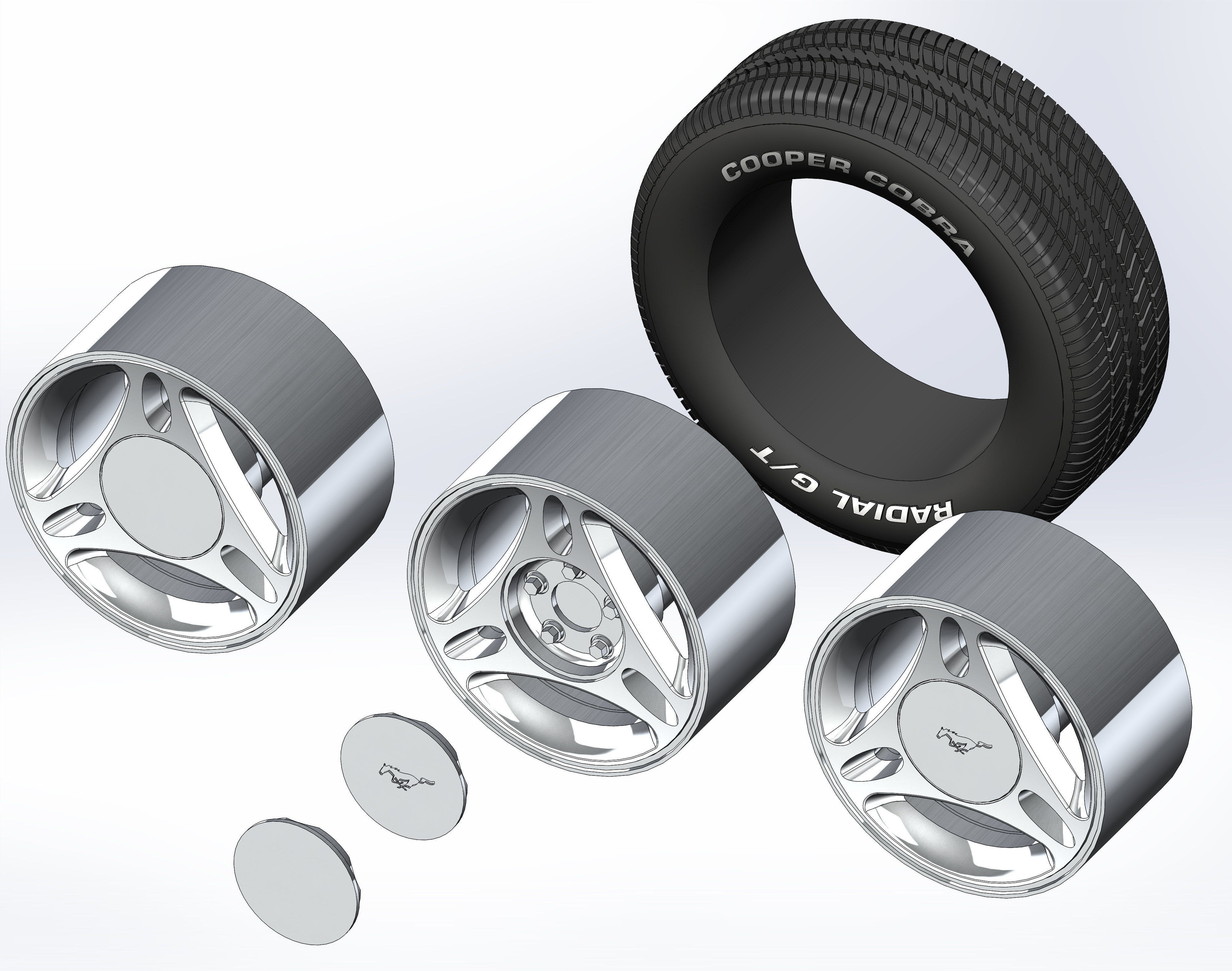 Wheels for scale model Mk4 3D print model_1