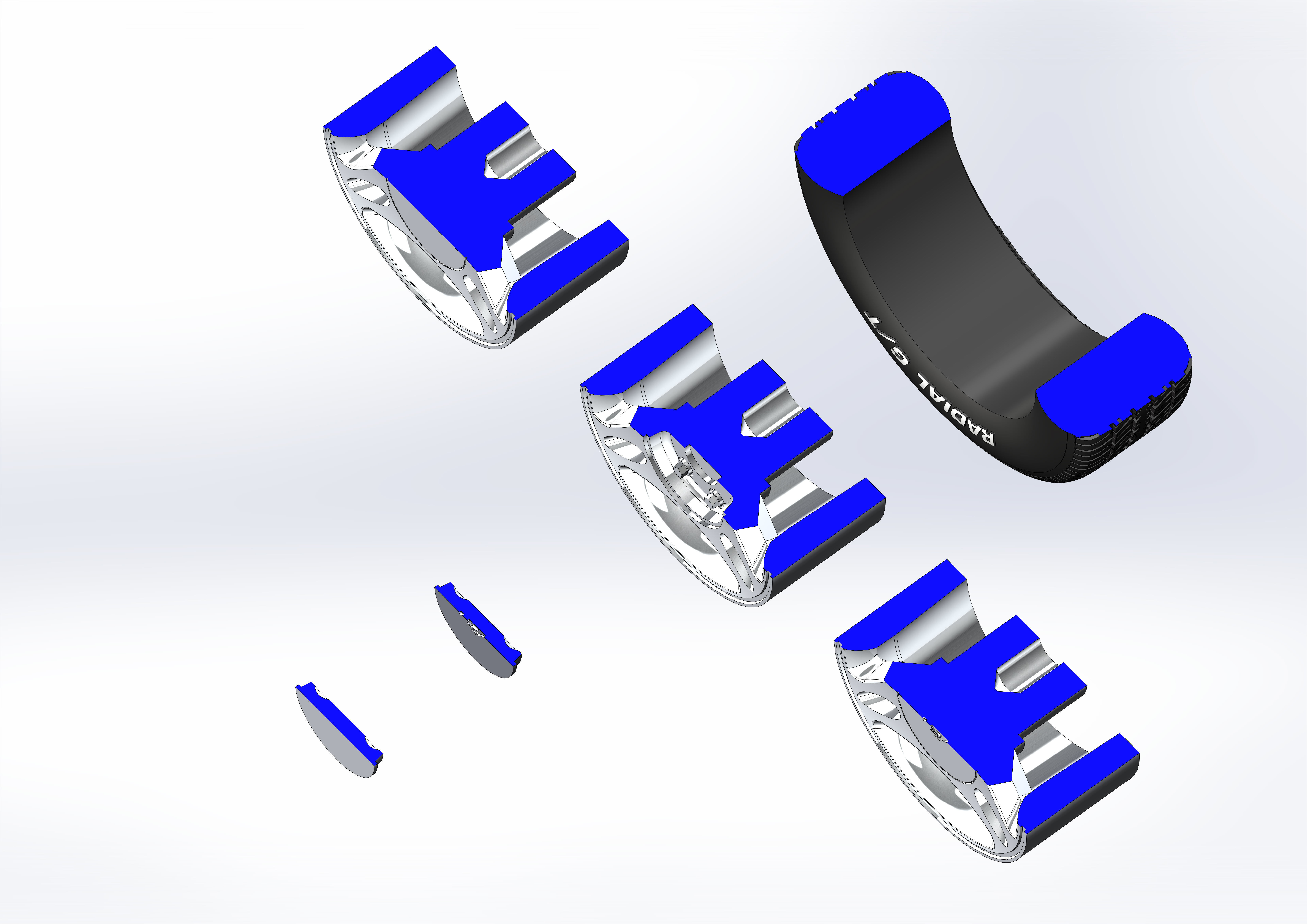 Wheels for scale model Mk4 3D print model_4