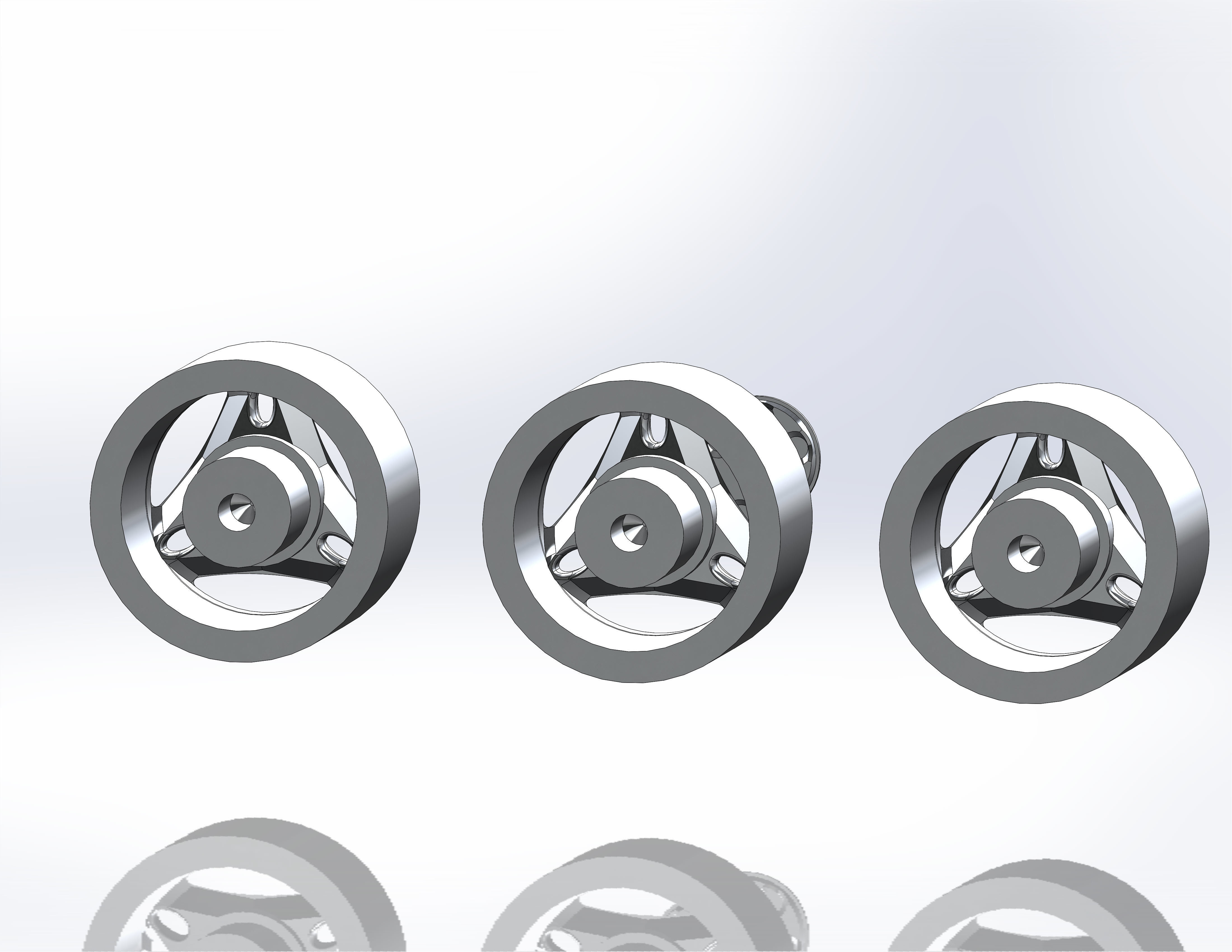 Wheels for scale model Mk4 3D print model_3