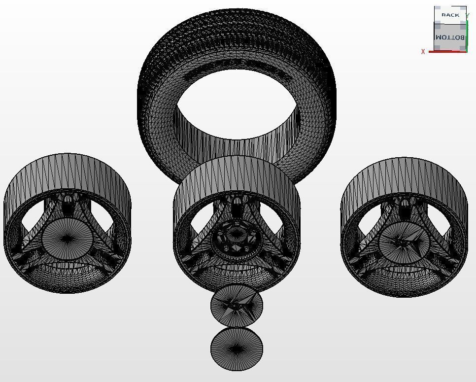 Wheels for scale model Mk4 3D print model_8