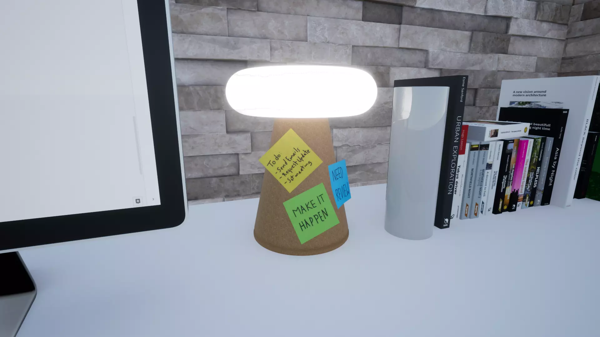 Lamp Note Pad Free 3D print model