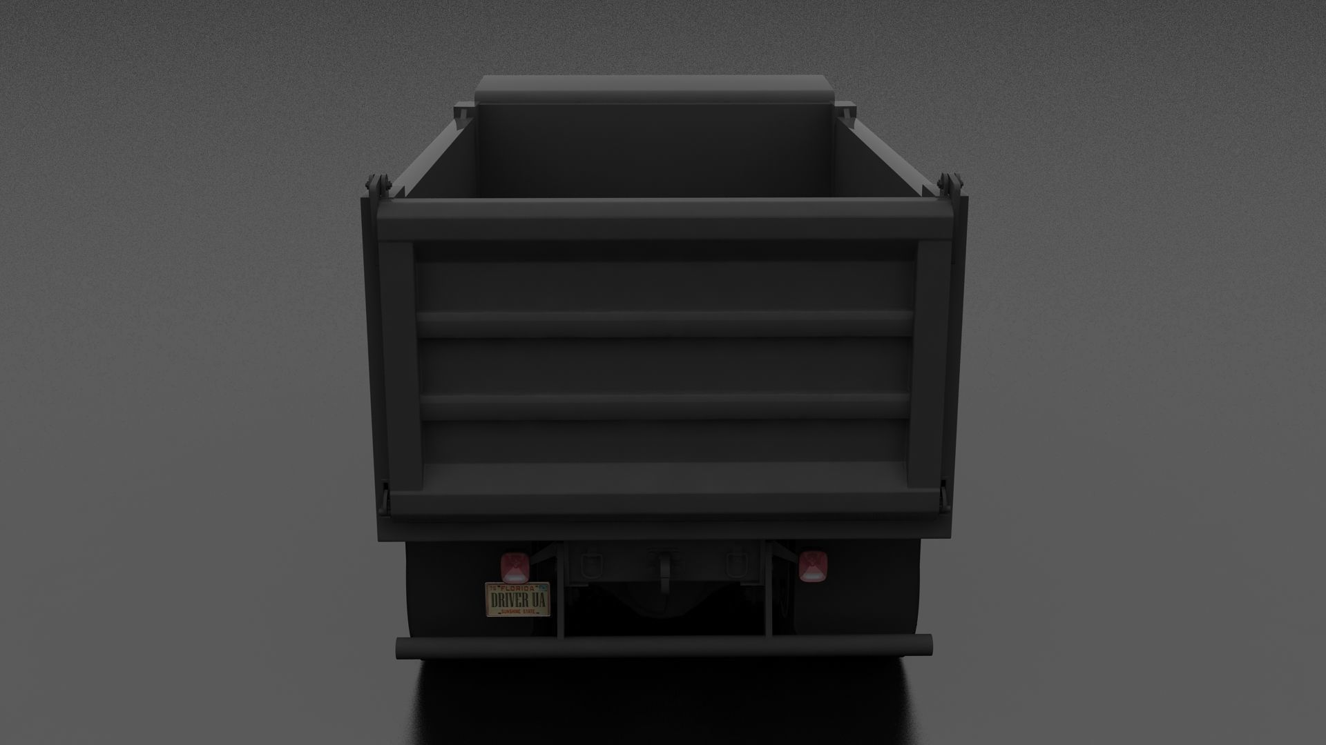 F-Series F-800 Dump Truck Tandem Axle 1980 Low-poly 3D model_3