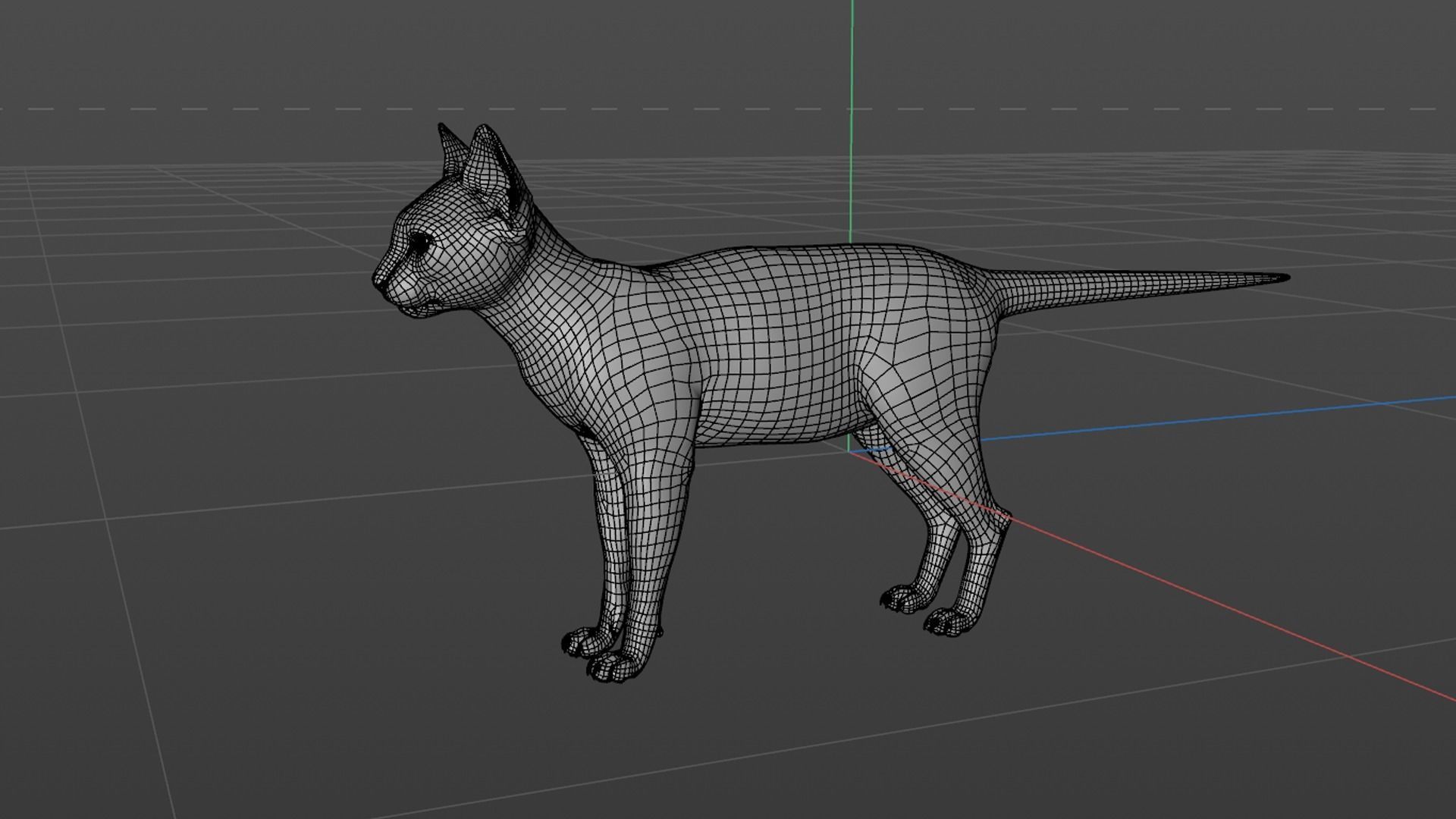 3D Hairless Cat Rigged 3D model_37