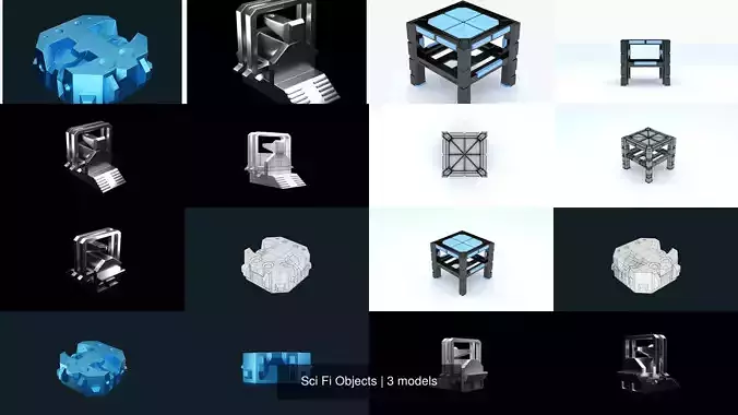 Sci Fi Objects 3D Model Collection