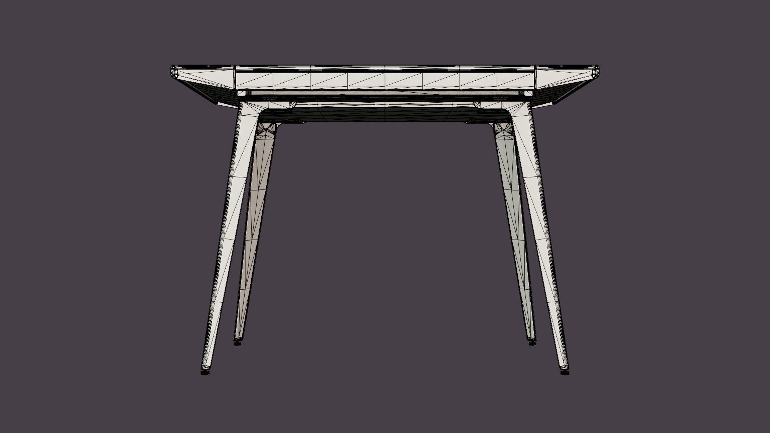 Ambitions Dark Oak Table Low-poly 3D model_5