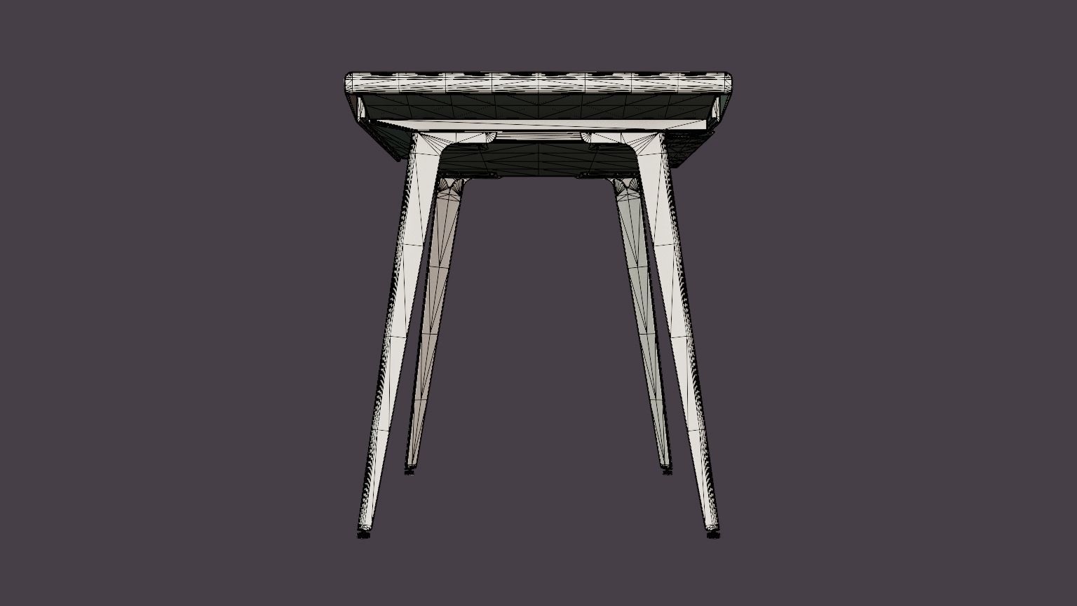 Ambitions Dark Oak Table Low-poly 3D model_7