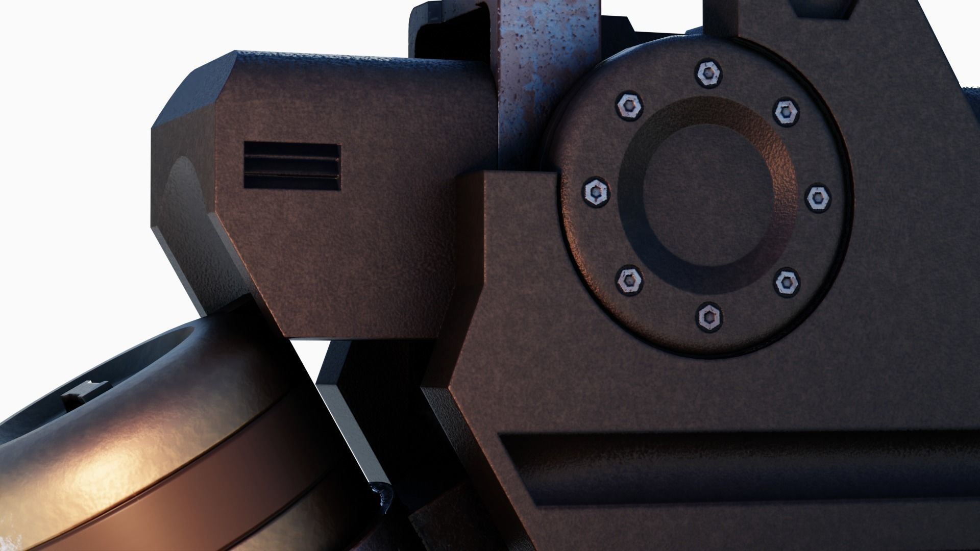 Turret Low-poly 3D model_15