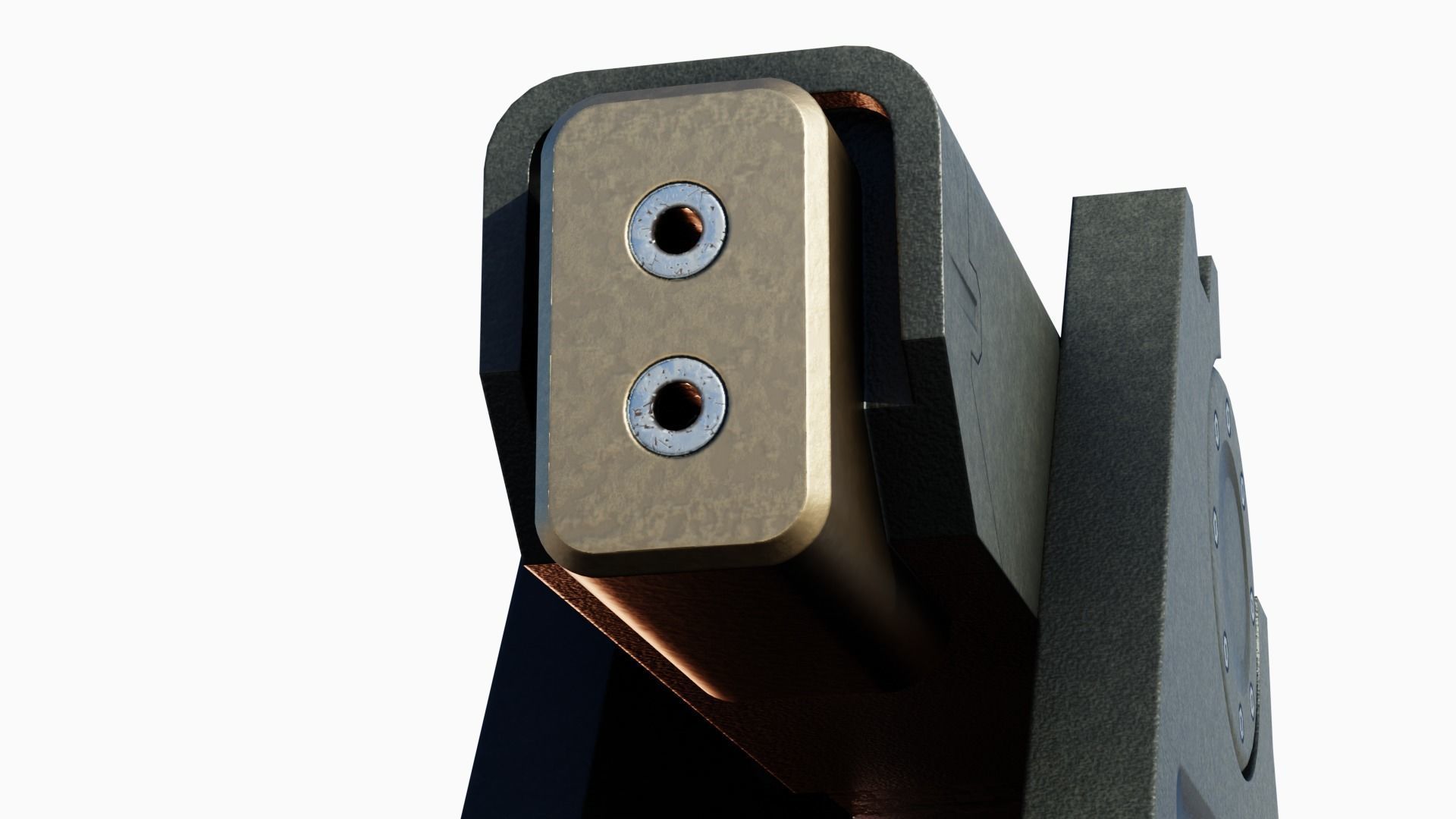 Turret Low-poly 3D model_12