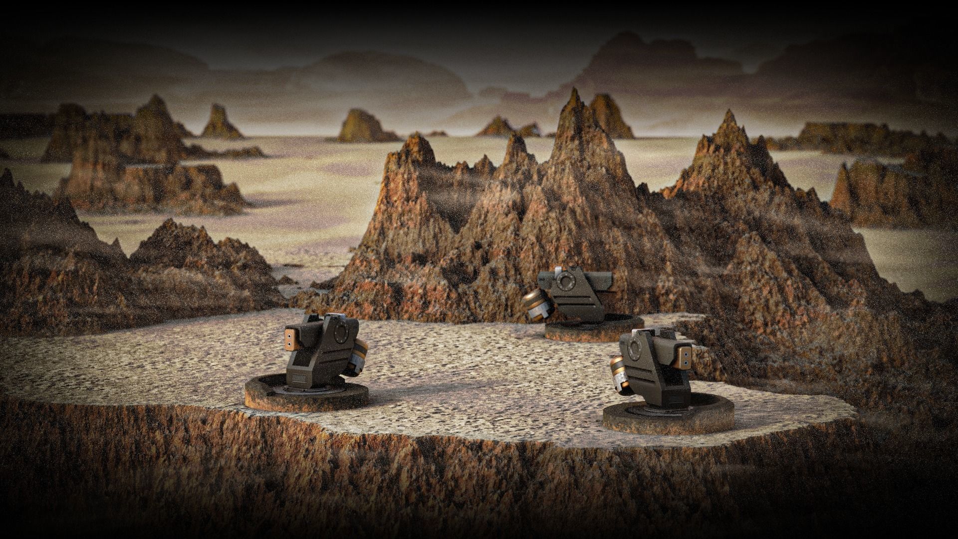 Turret Low-poly 3D model_20