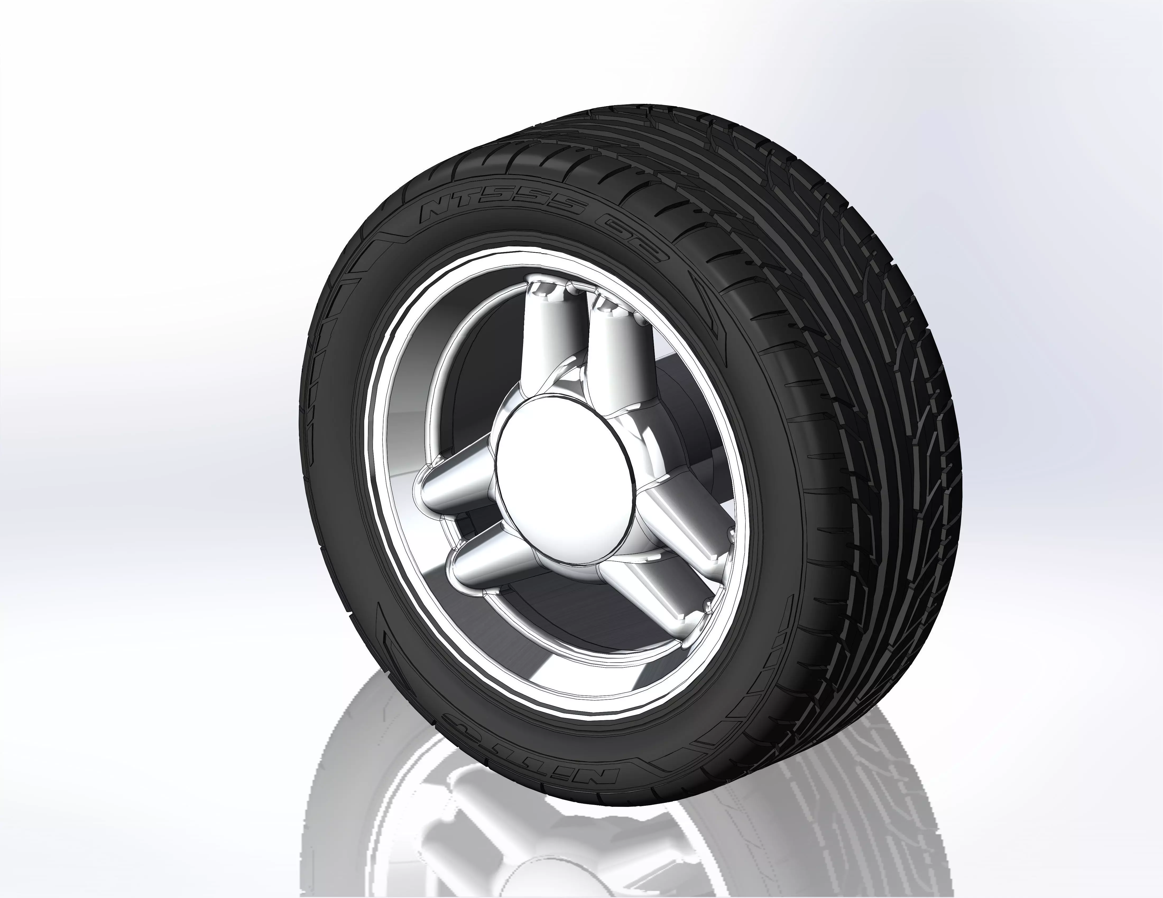 Wheels for scale model of Mk4 1995 3D print model_0