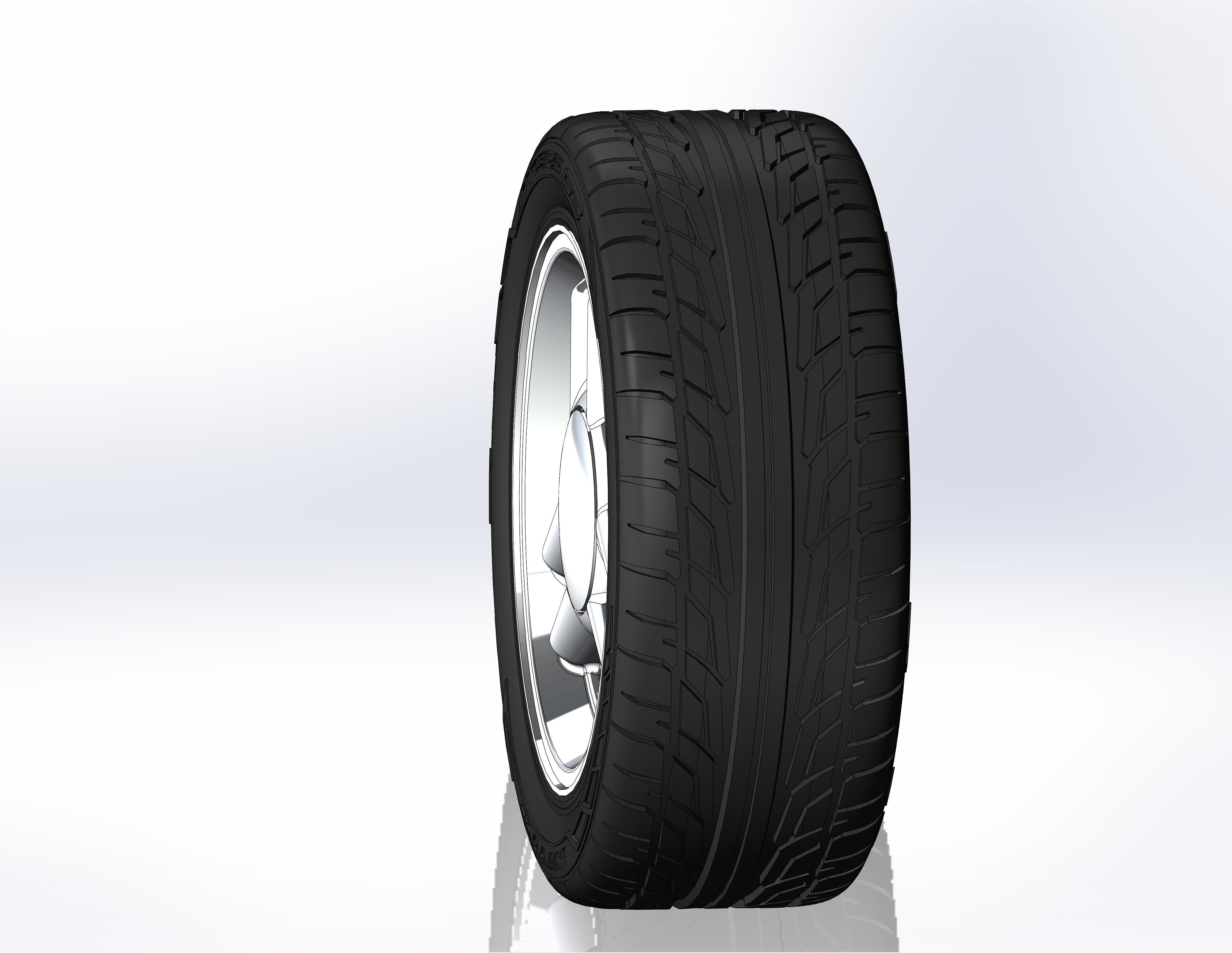 Wheels for scale model of Mk4 1995 3D print model_2