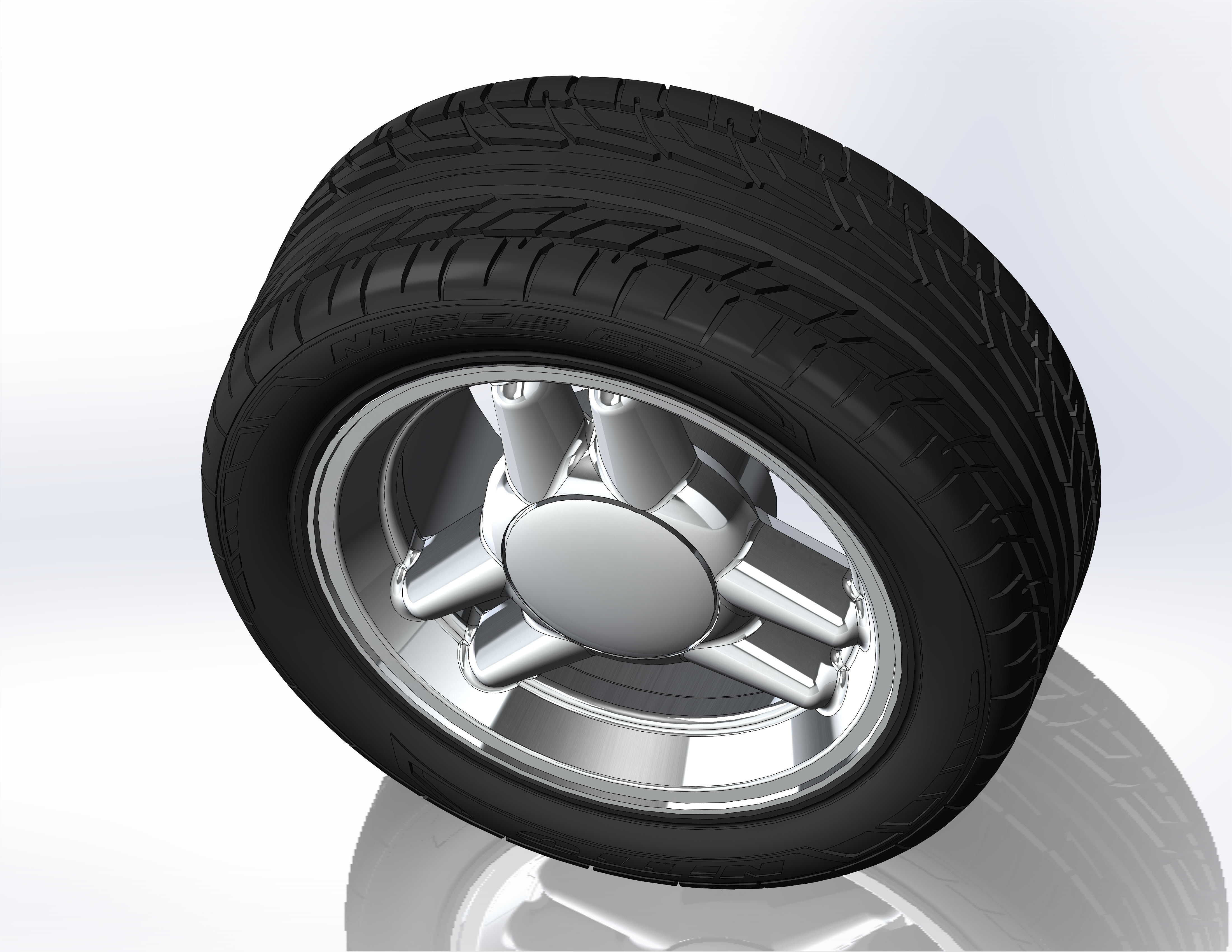 Wheels for scale model of Mk4 1995 3D print model_4