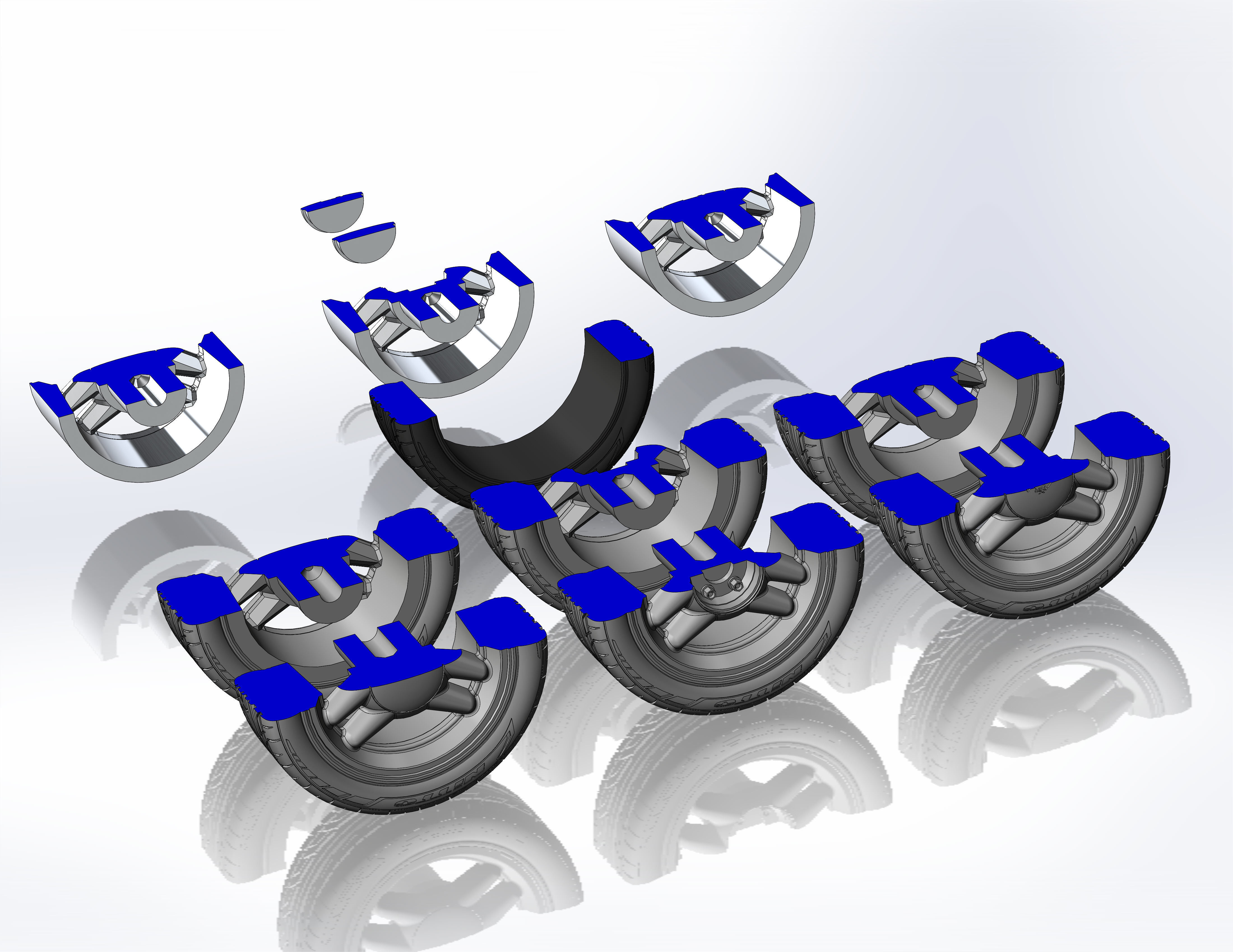 Wheels for scale model of Mk4 1995 3D print model_11