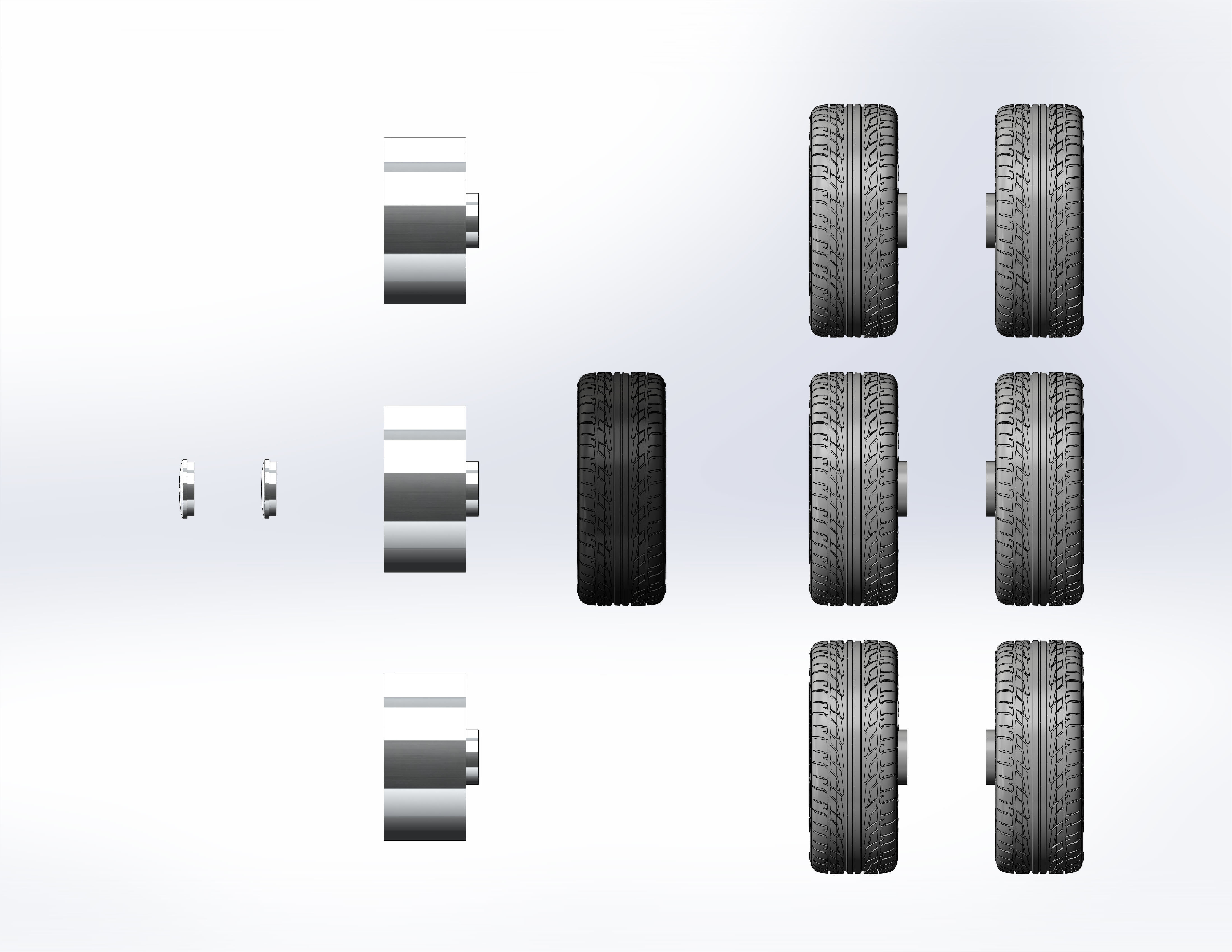 Wheels for scale model of Mk4 1995 3D print model_14