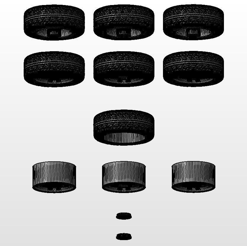 Wheels for scale model of Mk4 1995 3D print model_16