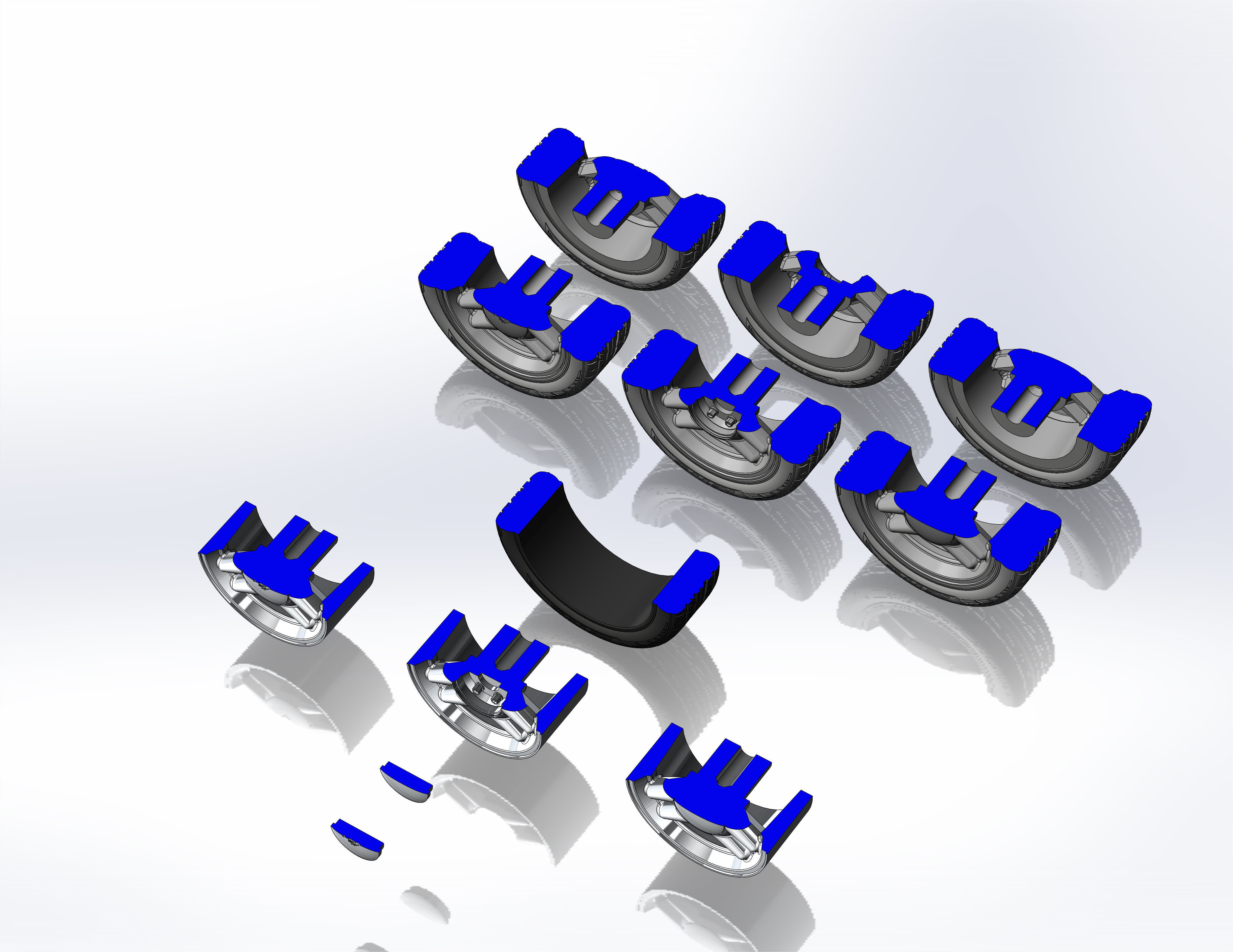 Wheels for scale model of Mk4 1995 3D print model_12