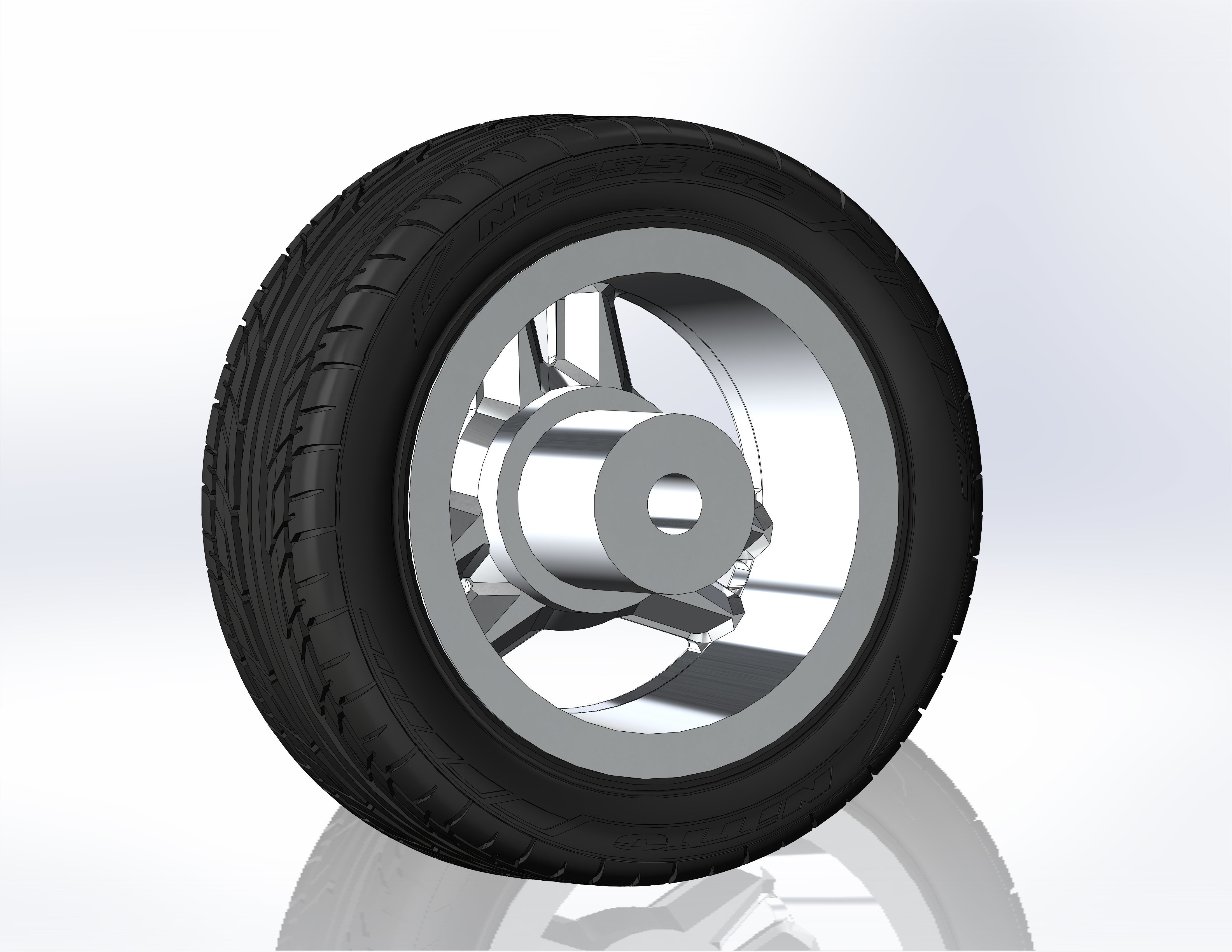 Wheels for scale model of Mk4 1995 3D print model_5