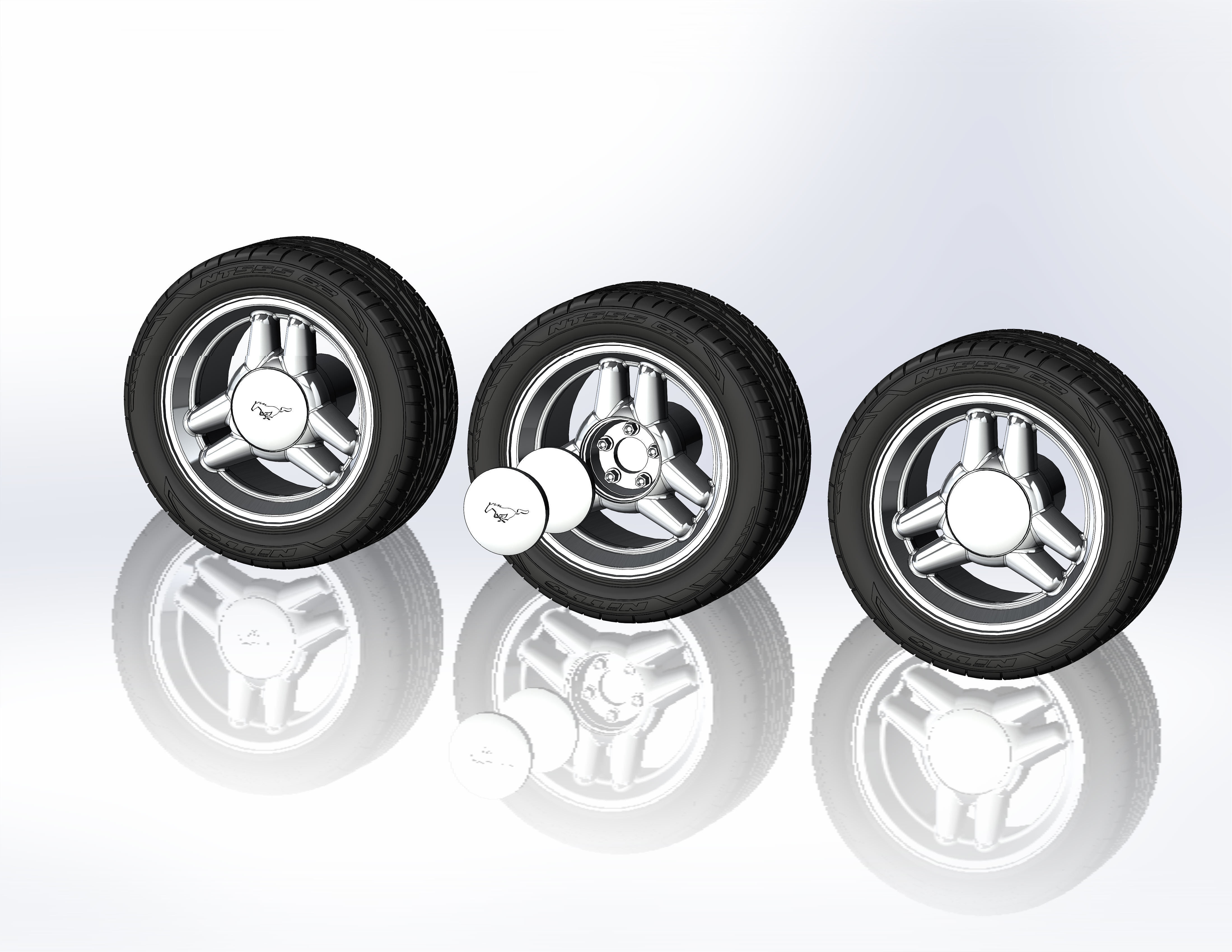 Wheels for scale model of Mk4 1995 3D print model_8