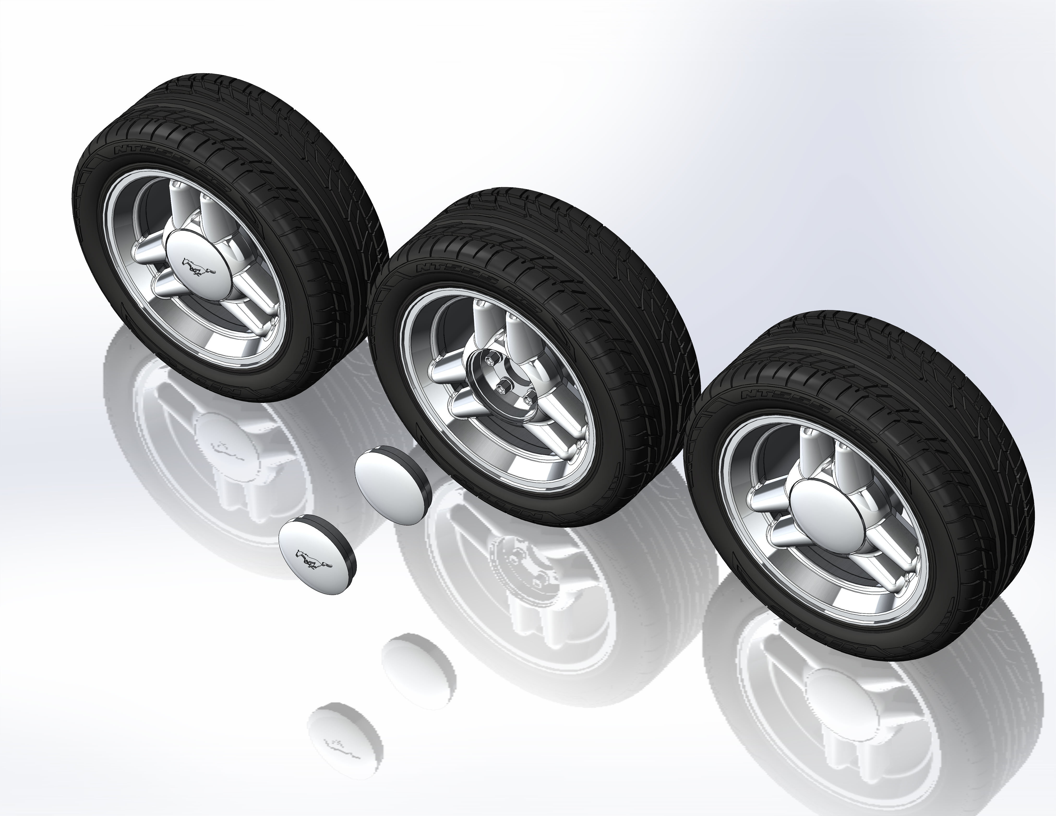 Wheels for scale model of Mk4 1995 3D print model_9