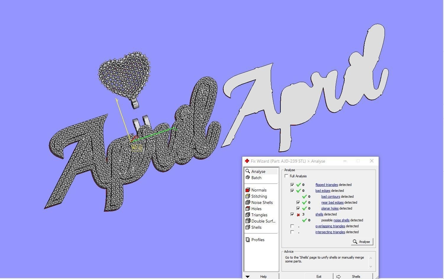 April pendant custom pendant 3D print model_6