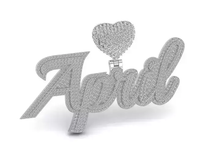 April pendant custom pendant