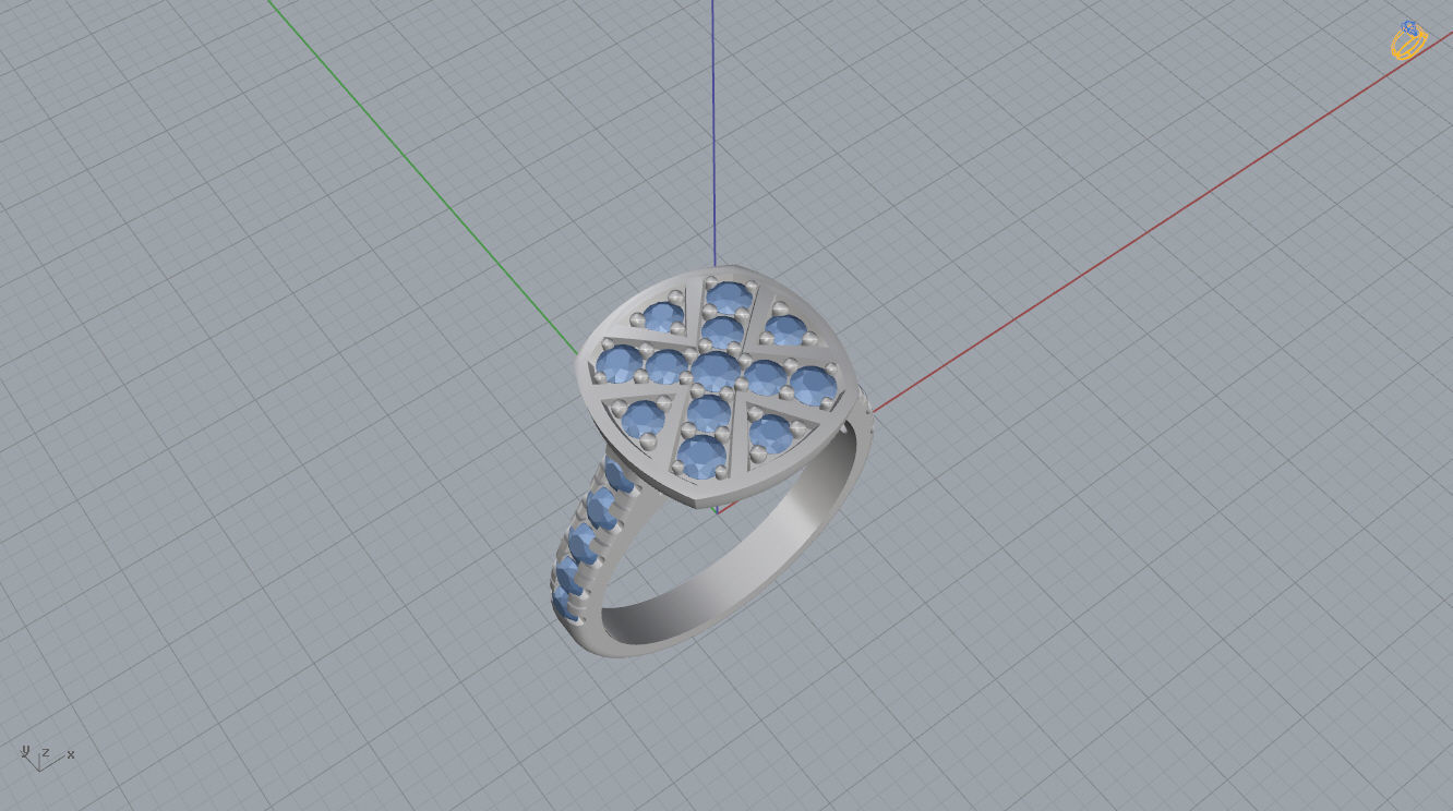 Engagement Ring 3D print model_10