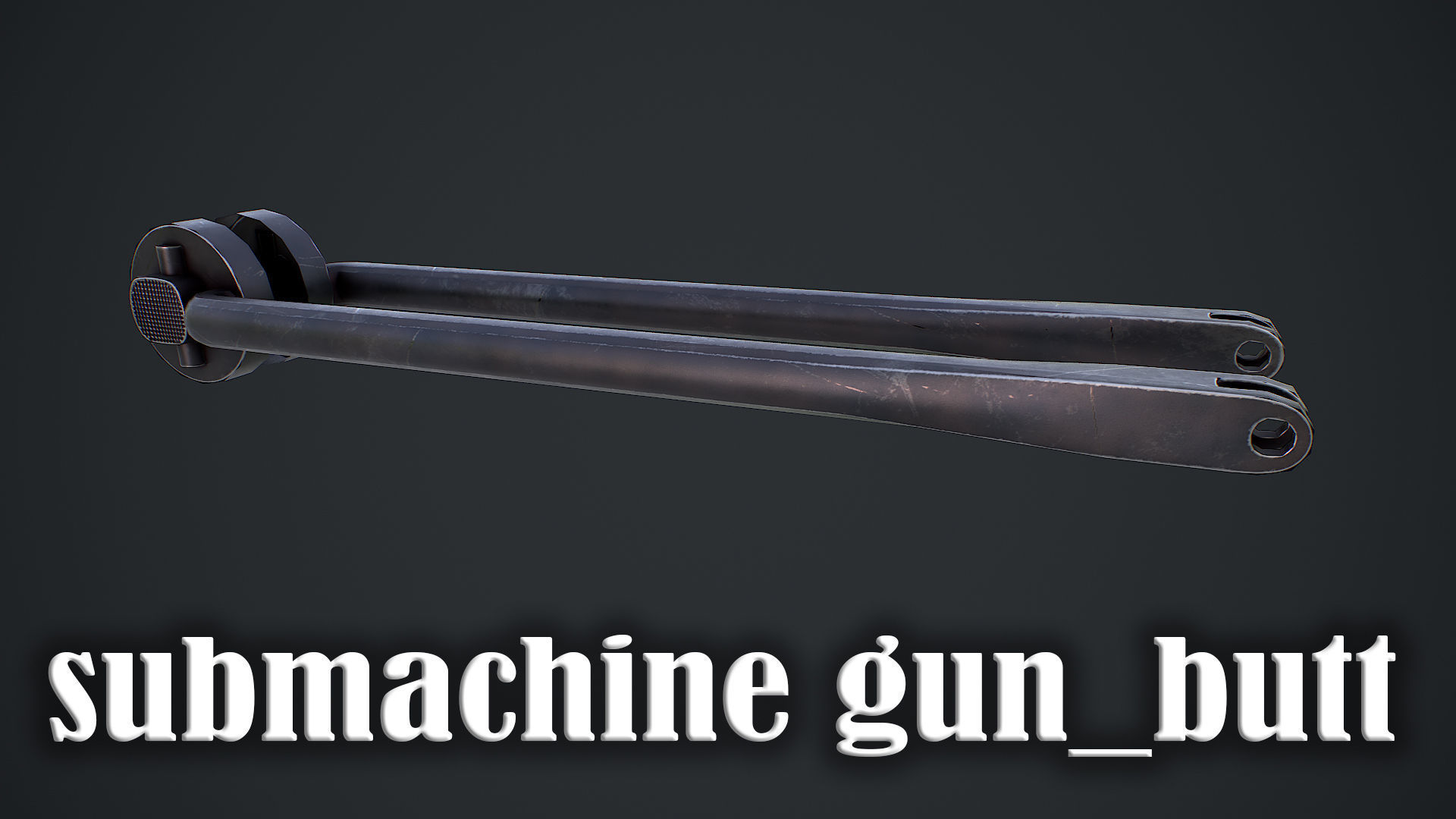 Submachine gun MP 38 40 3d model Low-poly 3D model_13