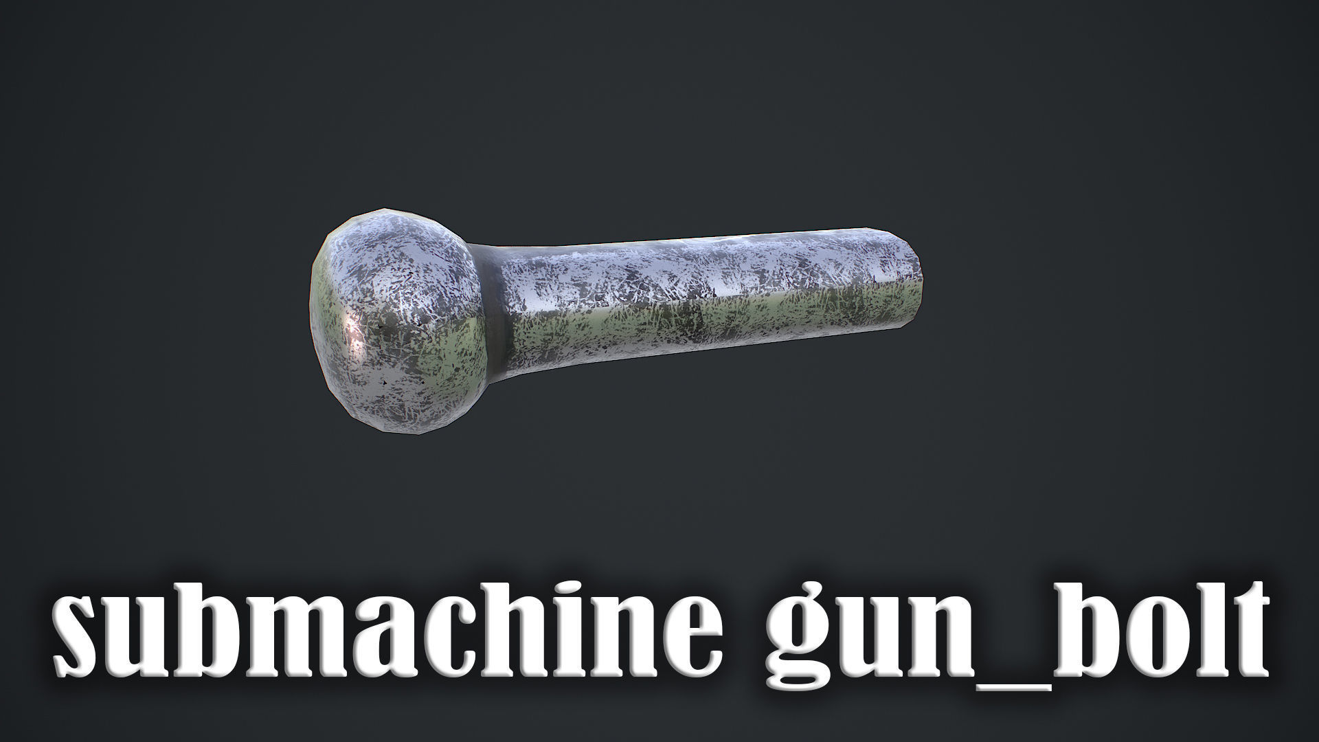 Submachine gun MP 38 40 3d model Low-poly 3D model_12