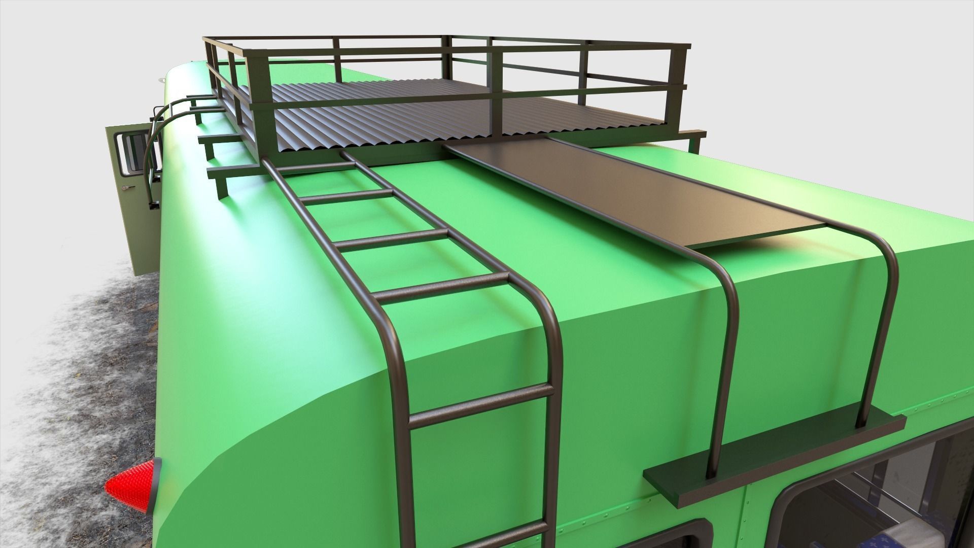 INDIAN HIRKANI ST BUS V 01 Purple and White Low-poly 3D model_7