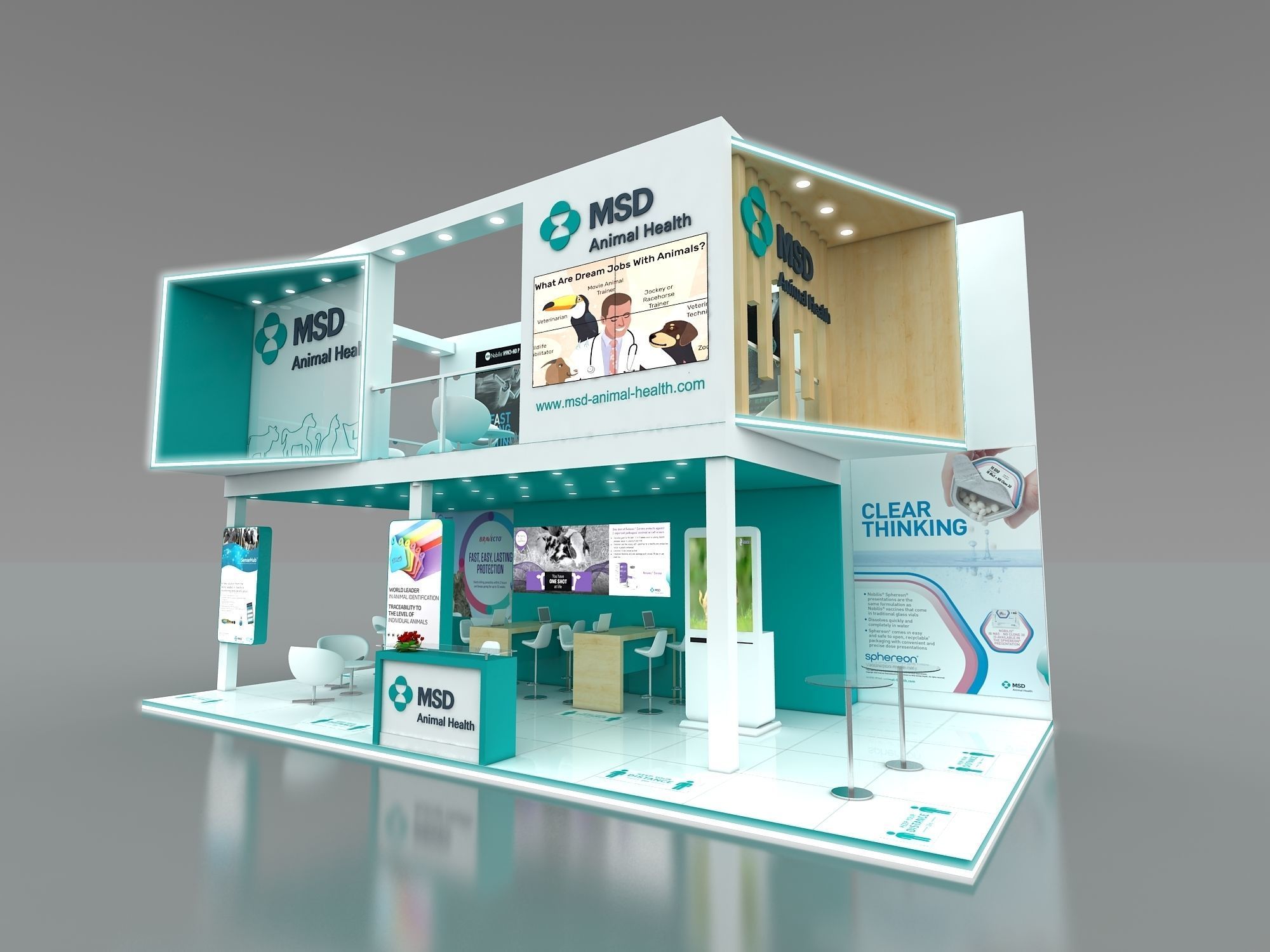 10x5m Mezzanine Stand 3D model 3D model_1