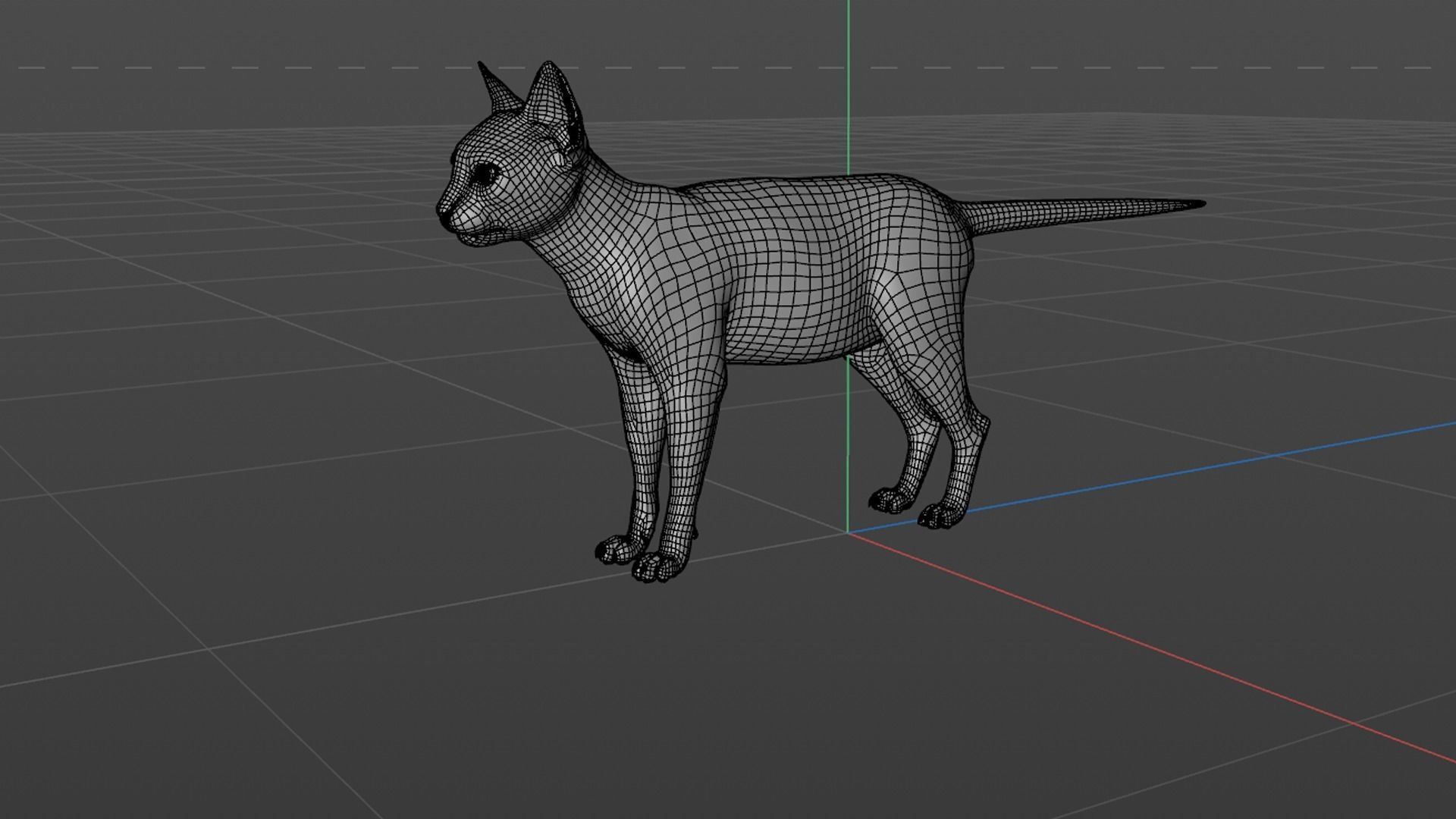 3D Hairless Cat Rigged 3D model_38