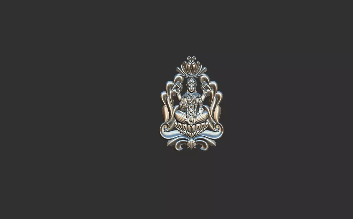 Laxmi Ji Ka Pendent 3D print model_0
