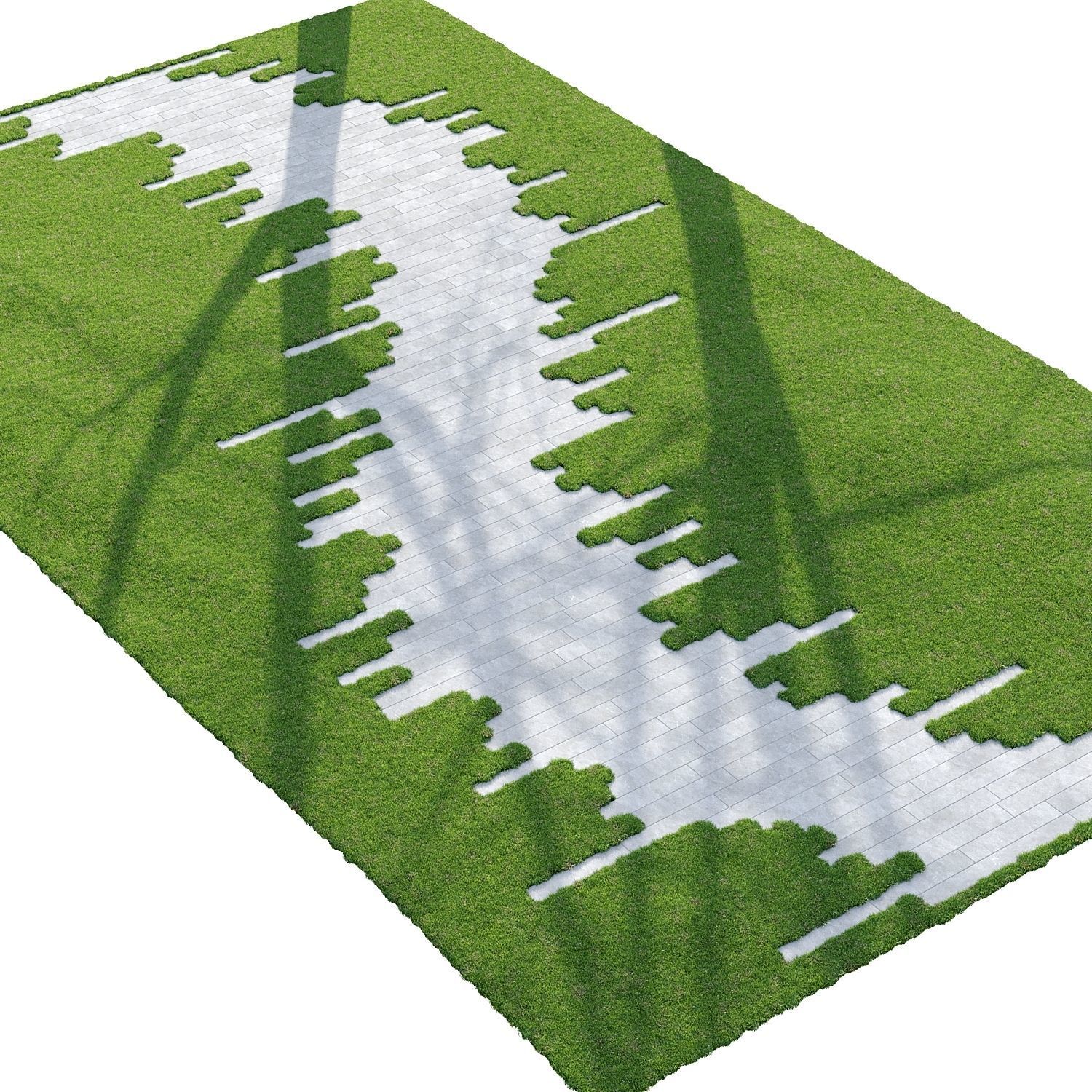 garden pathway 1 3D model_4