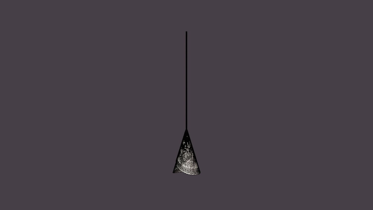 Cornet Lamp Low-poly 3D model_6