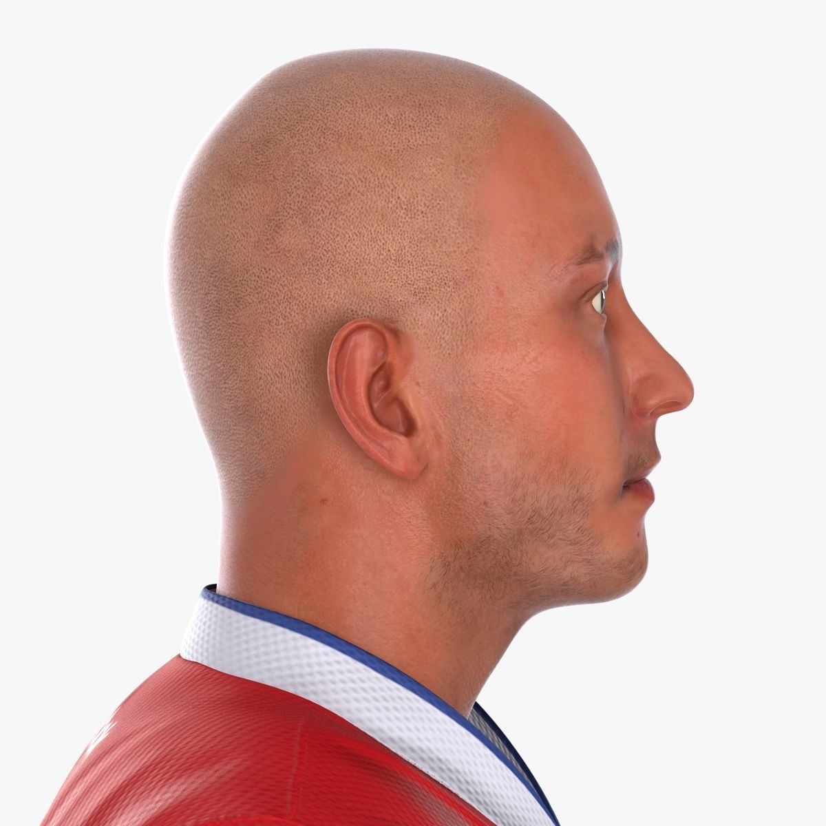 Hockey Player Montreal Canadiens Rigged for Maya 3D model_31