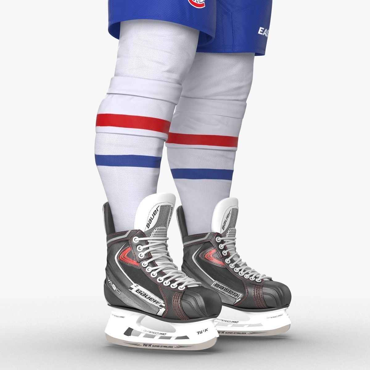 Hockey Player Montreal Canadiens Rigged for Maya 3D model_39
