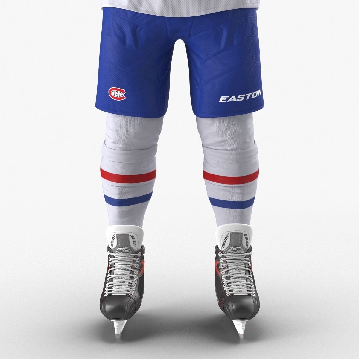 Hockey Player Montreal Canadiens Rigged for Maya 3D model_9