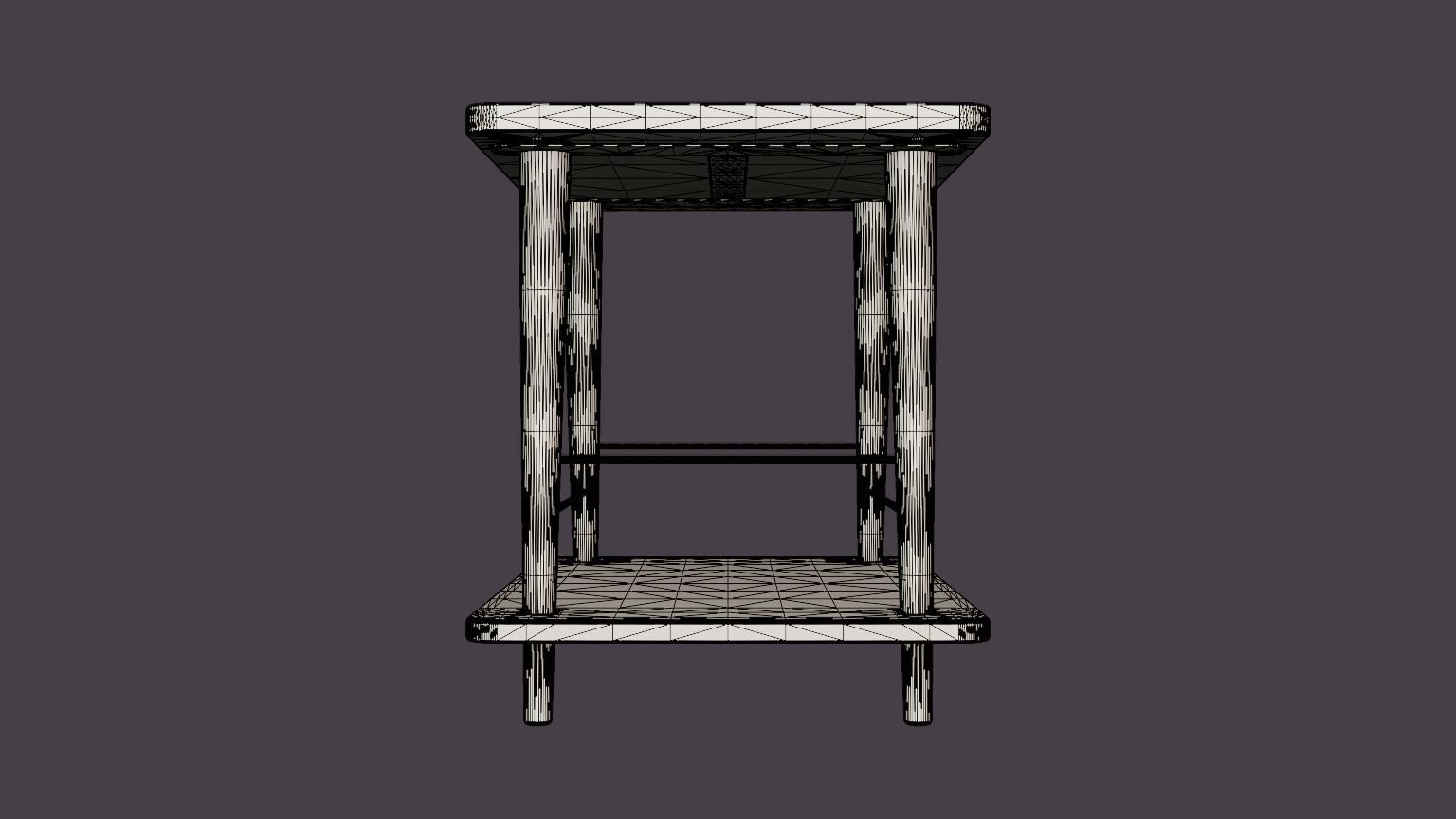 Convenience Table Low-poly 3D model_7