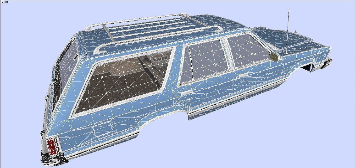Granada 4dr Station Wagon 1982 Low-poly 3D model_8