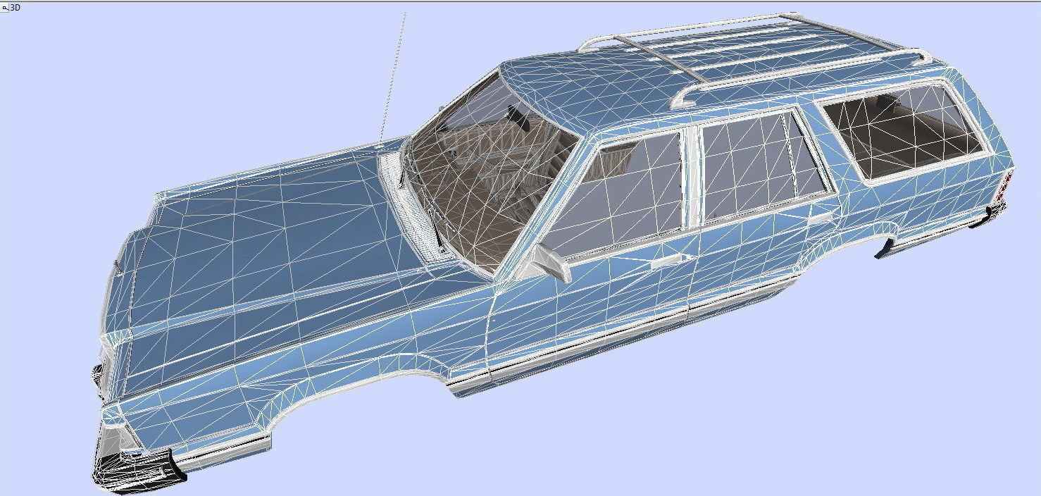 Granada 4dr Station Wagon 1982 Low-poly 3D model_7