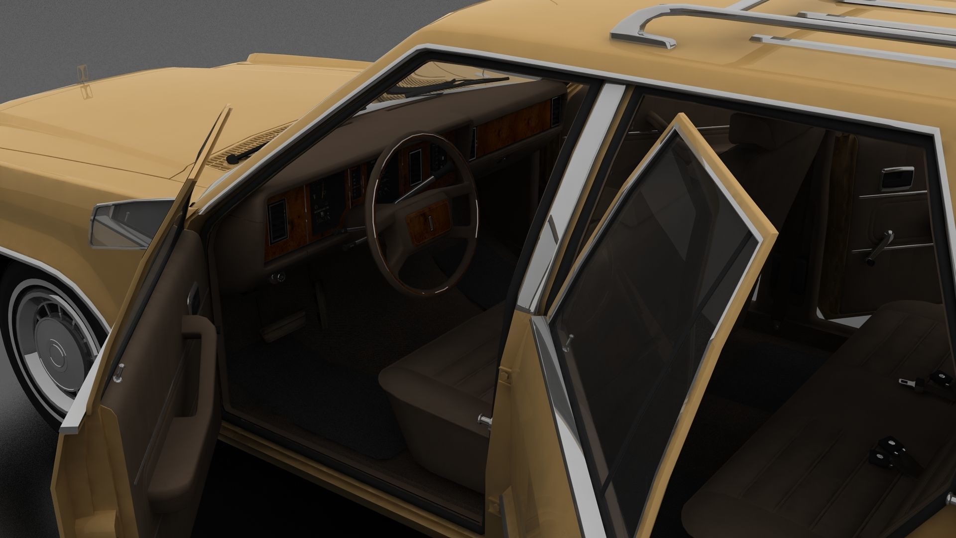 Granada 4dr Station Wagon 1982 Low-poly 3D model_6