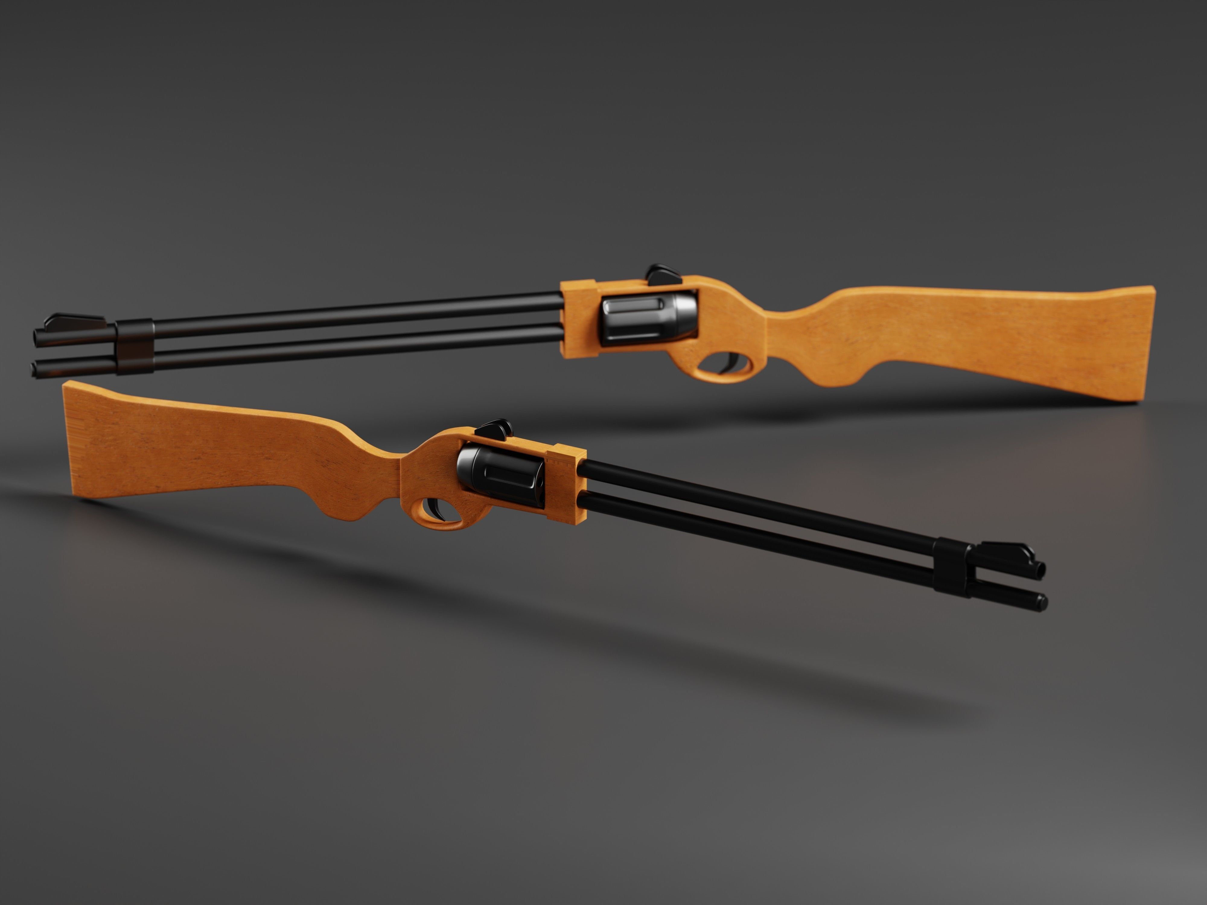 Flobert revolver Safari Sport 3D Model Low-poly 3D model_6