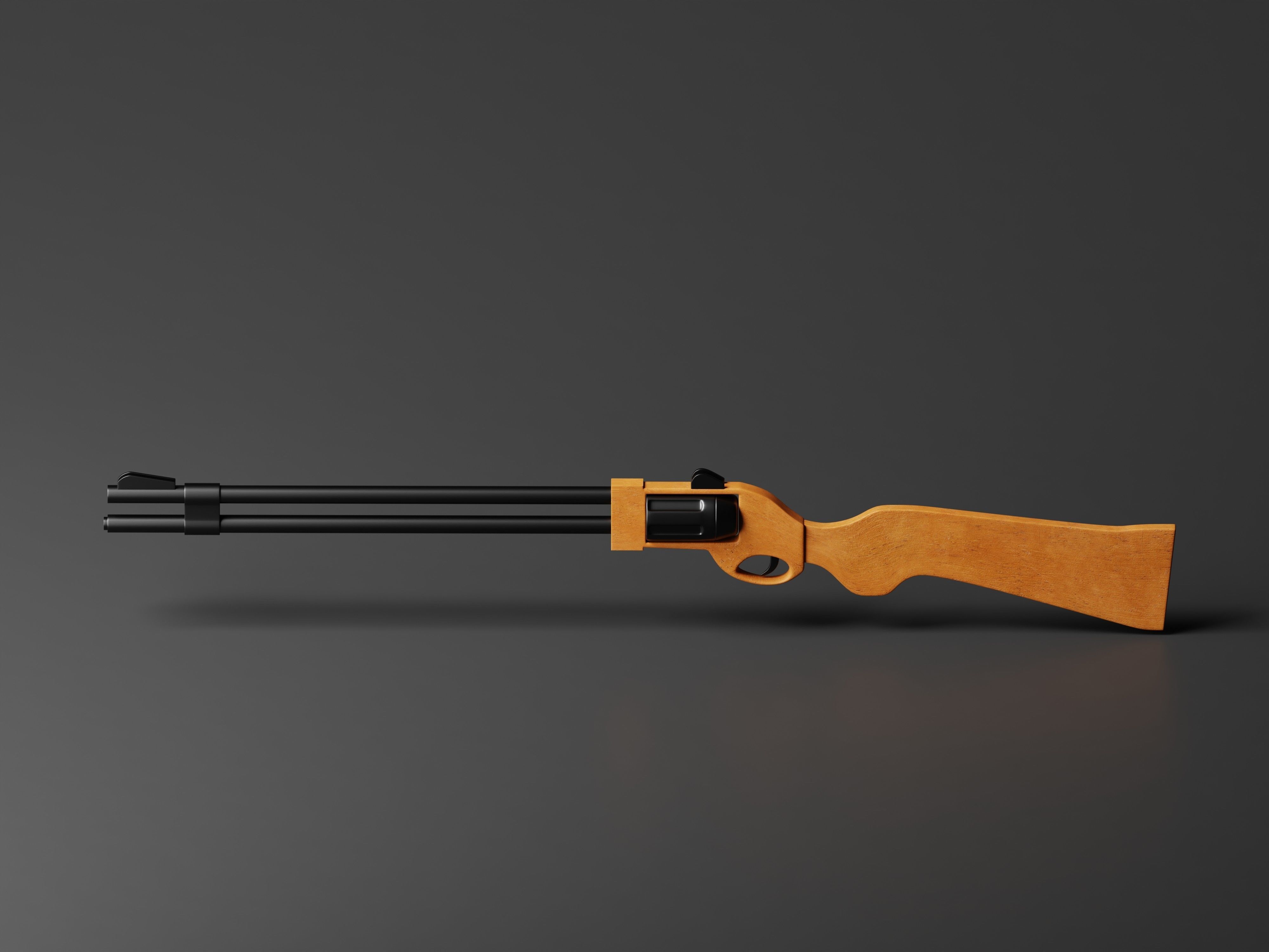 Flobert revolver Safari Sport 3D Model Low-poly 3D model_1