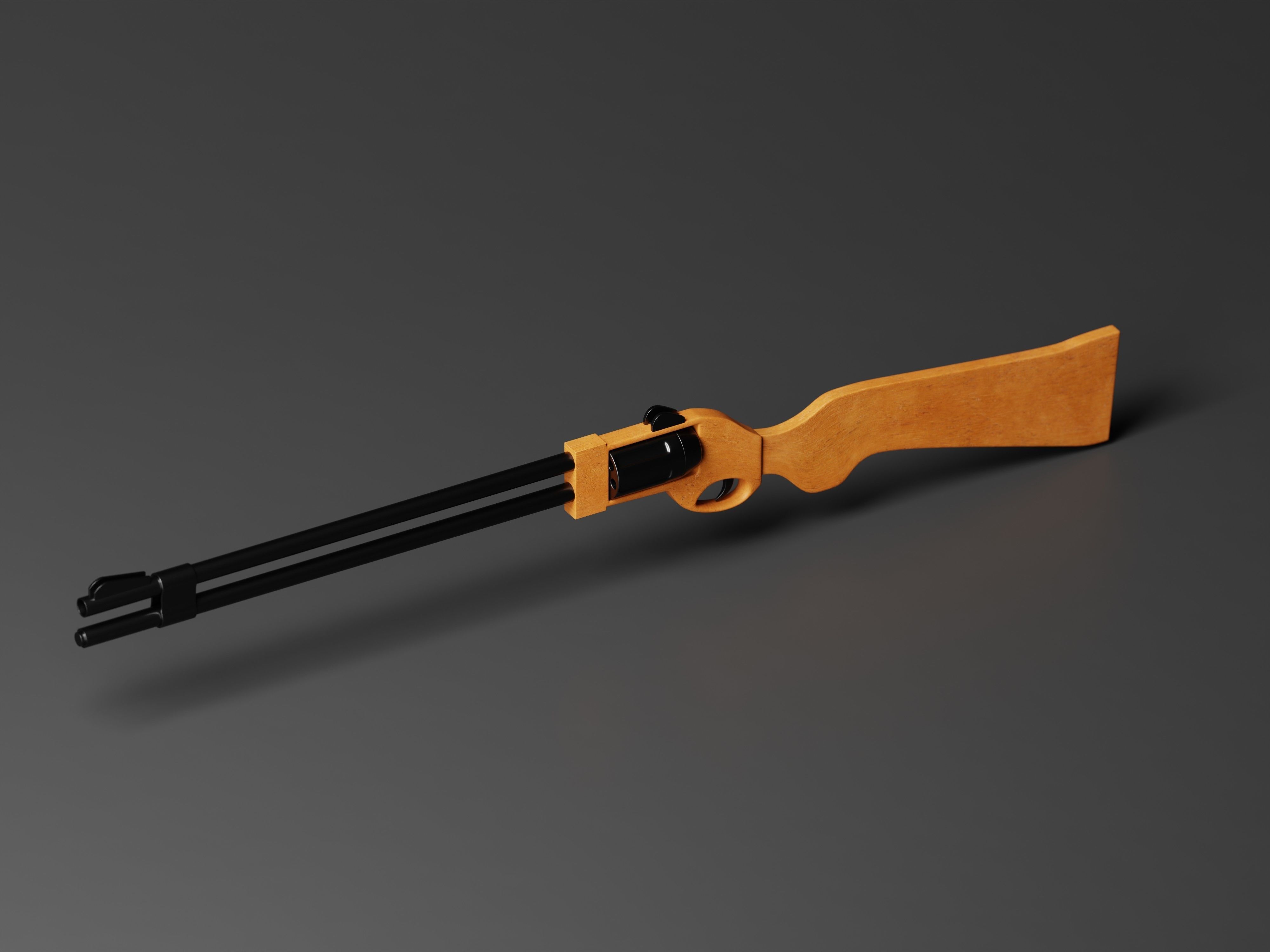 Flobert revolver Safari Sport 3D Model Low-poly 3D model_3