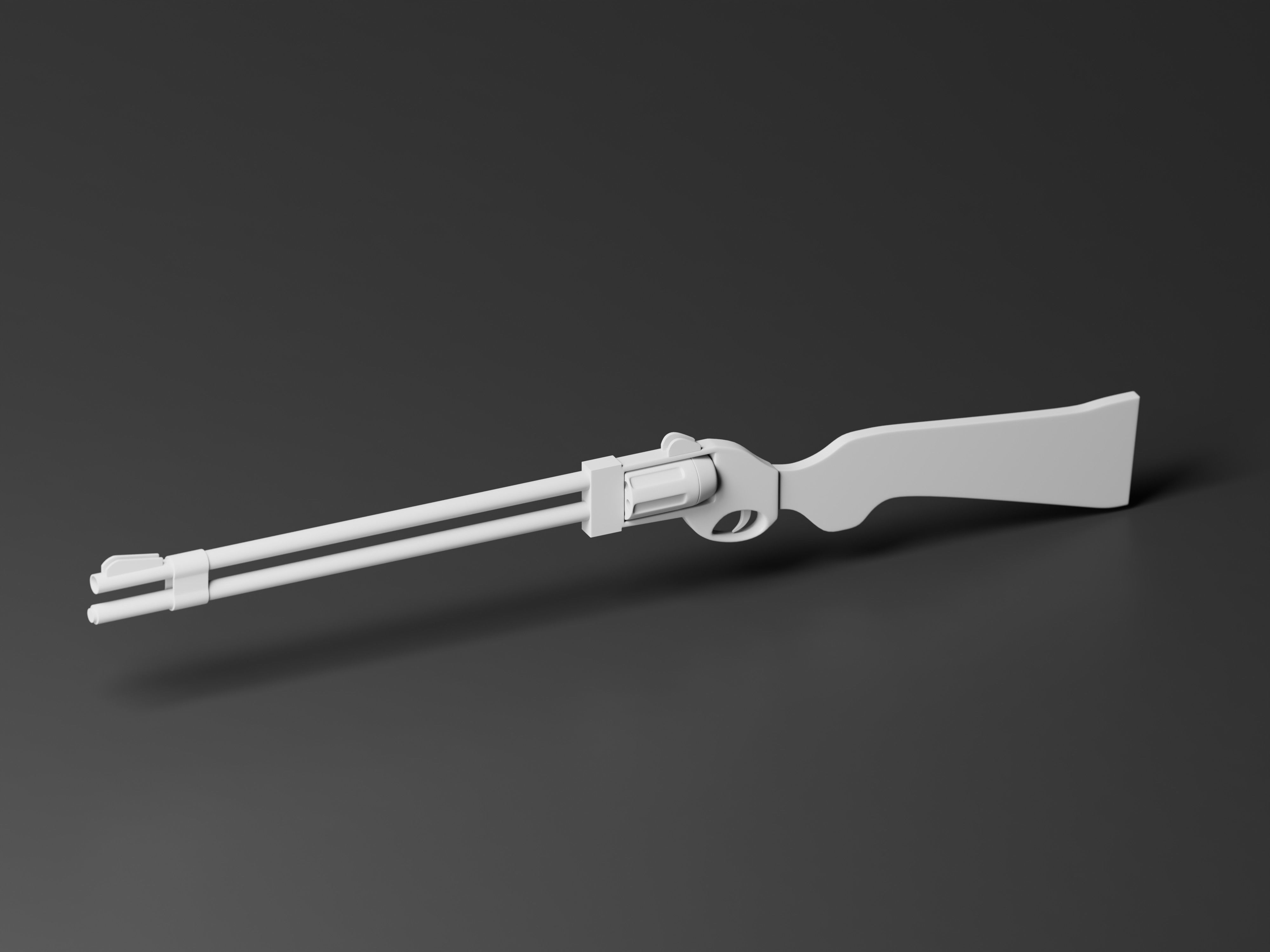 Flobert revolver Safari Sport 3D Model Low-poly 3D model_9