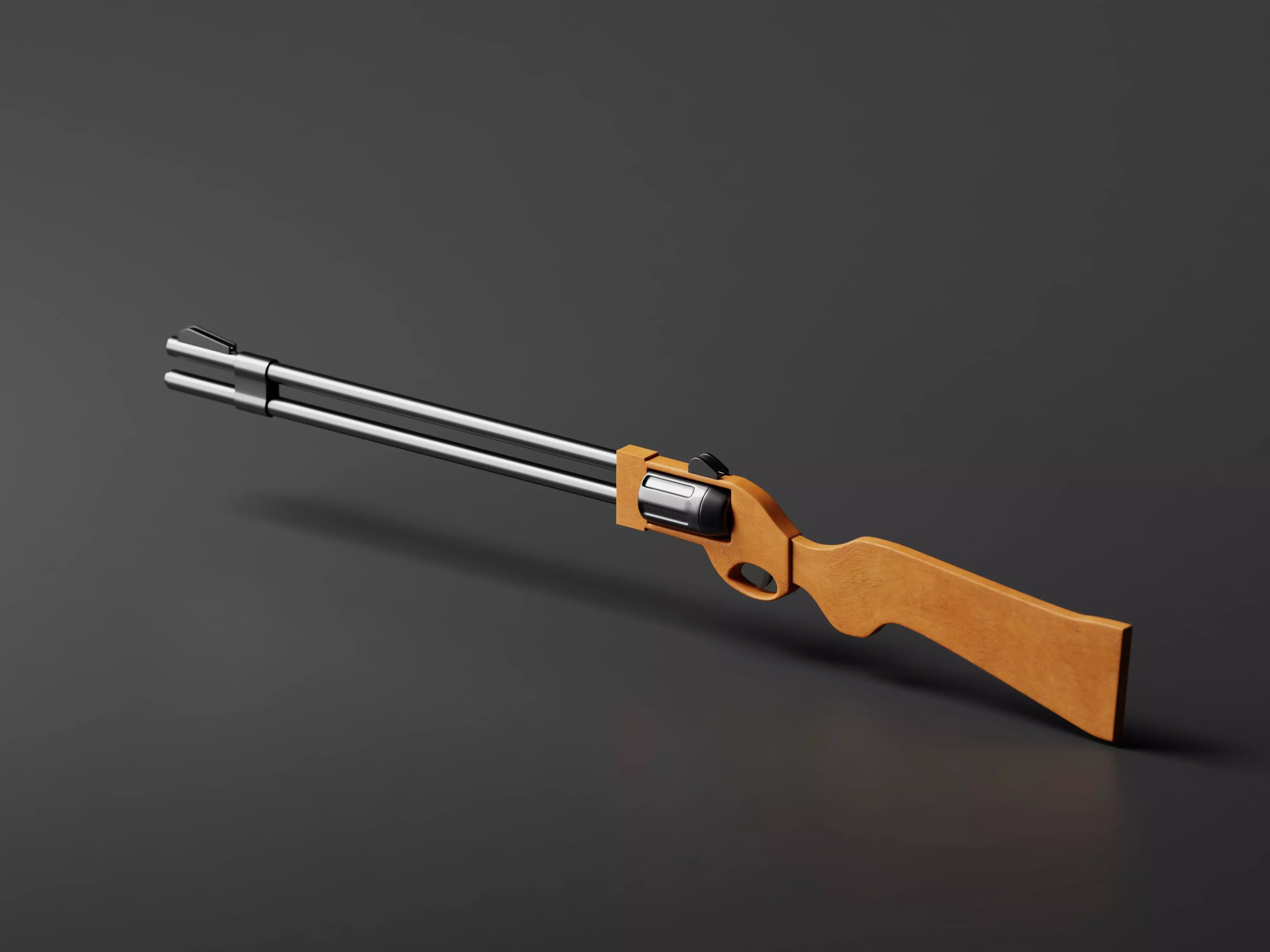 Flobert revolver Safari Sport 3D Model Low-poly 3D model_0